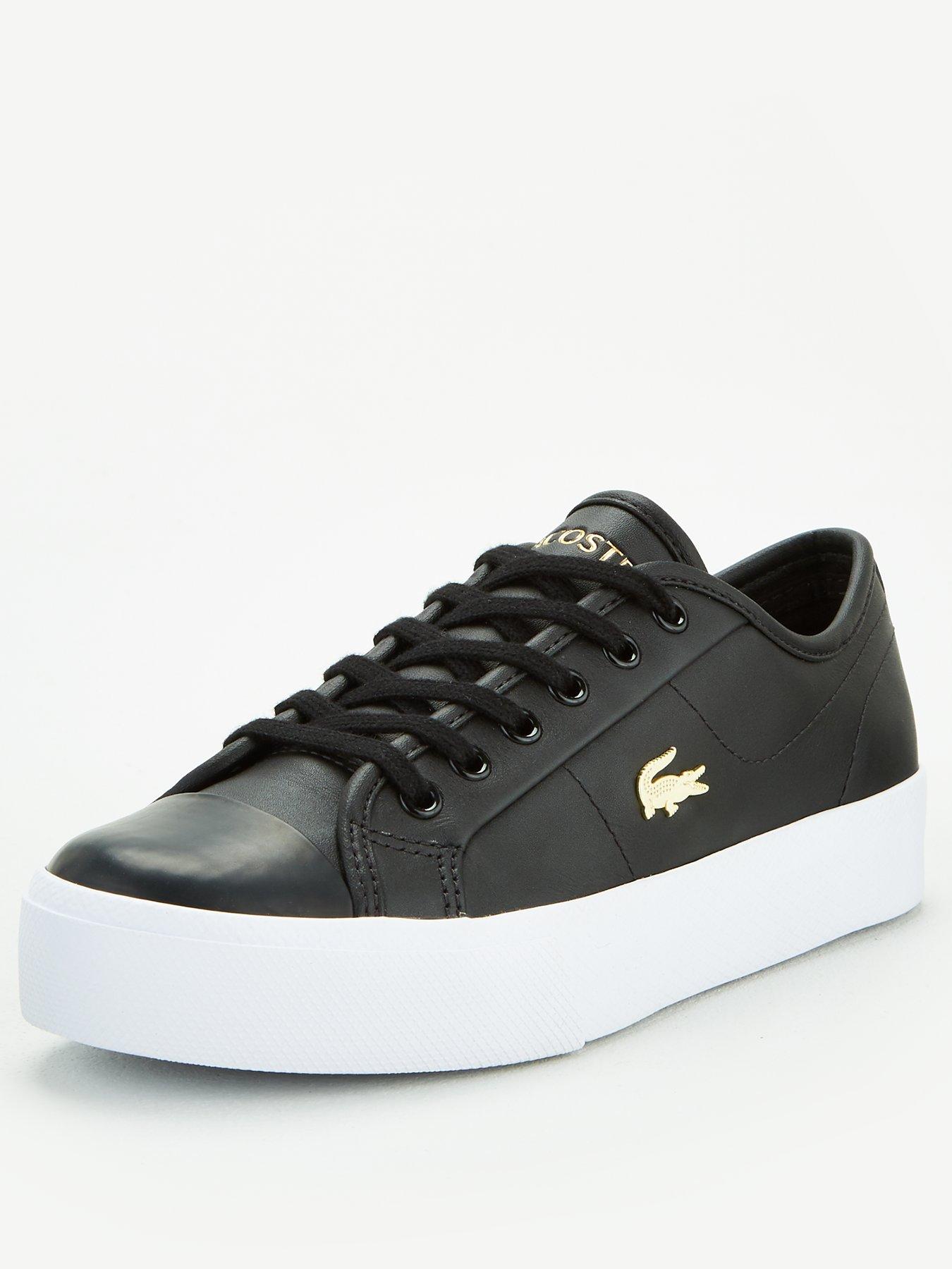 lacoste ziane black leather