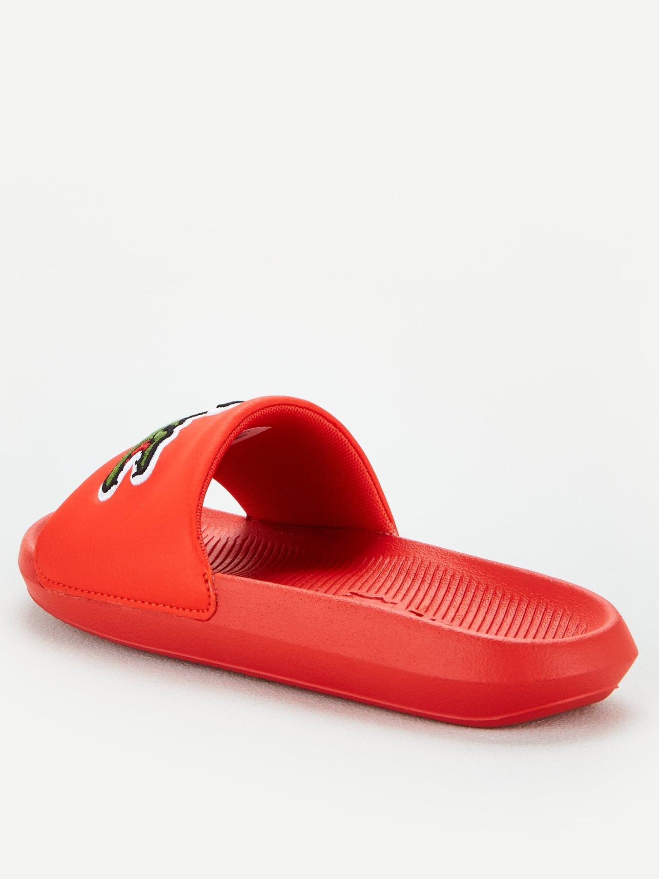 red lacoste sliders