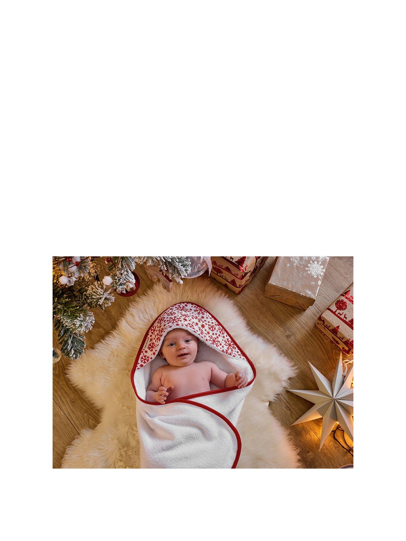 Grey Clair de Lune Waffle 100/% Cotton Hooded Baby Towel