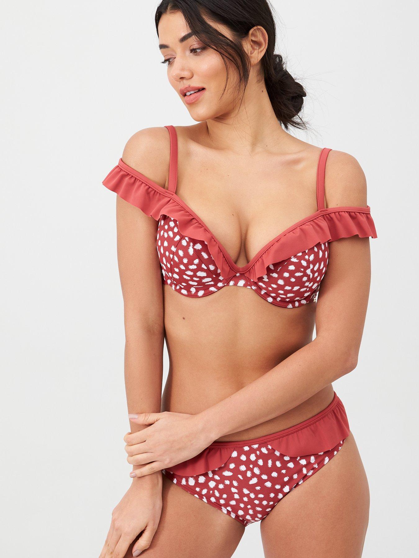 frill bikini top uk