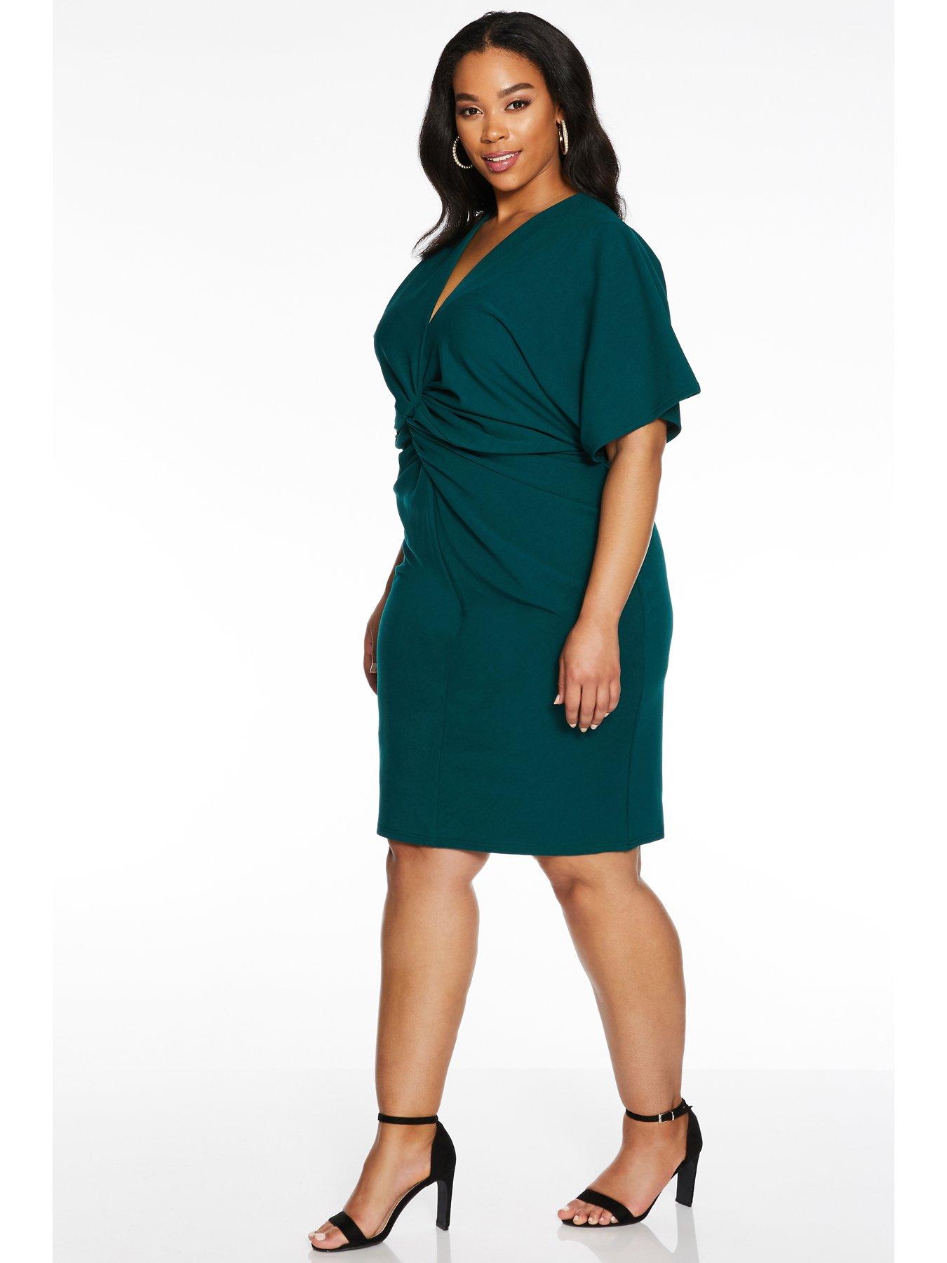 quiz batwing midi dress