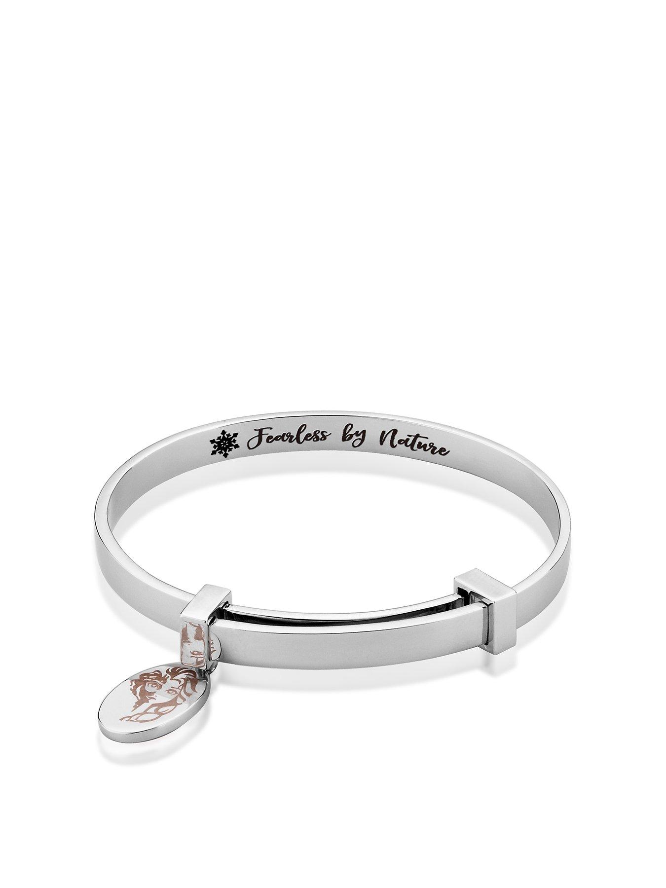 Disney Disney Frozen Ii Childrens White Gold Plated Elsa Bangle review