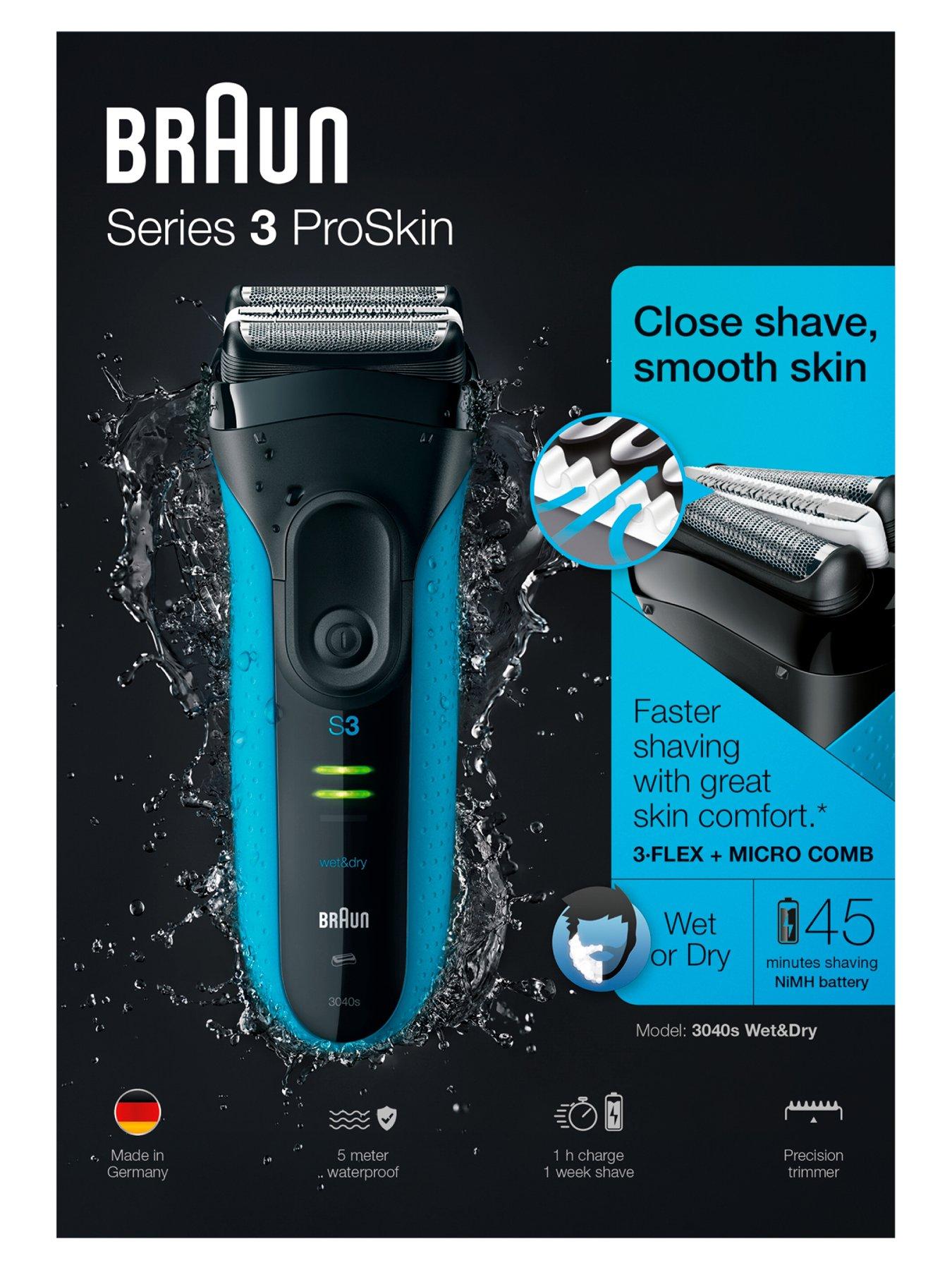 Braun Series 3 310 Electric Shaver, Wet & Dry Razor