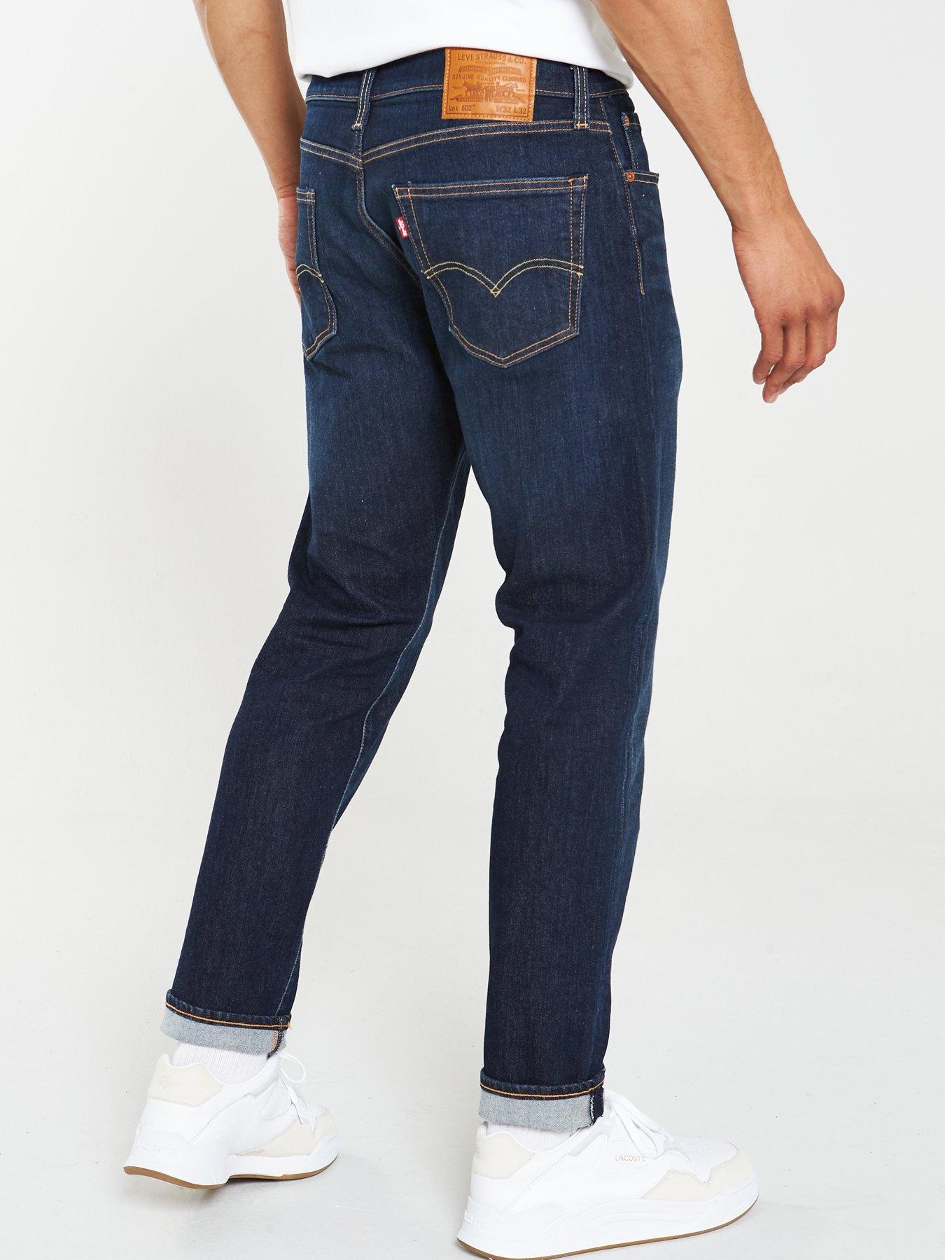 Levi's 502™ Tapered Fit Jeans - Biologia Adv - Dark Blue | very.co.uk