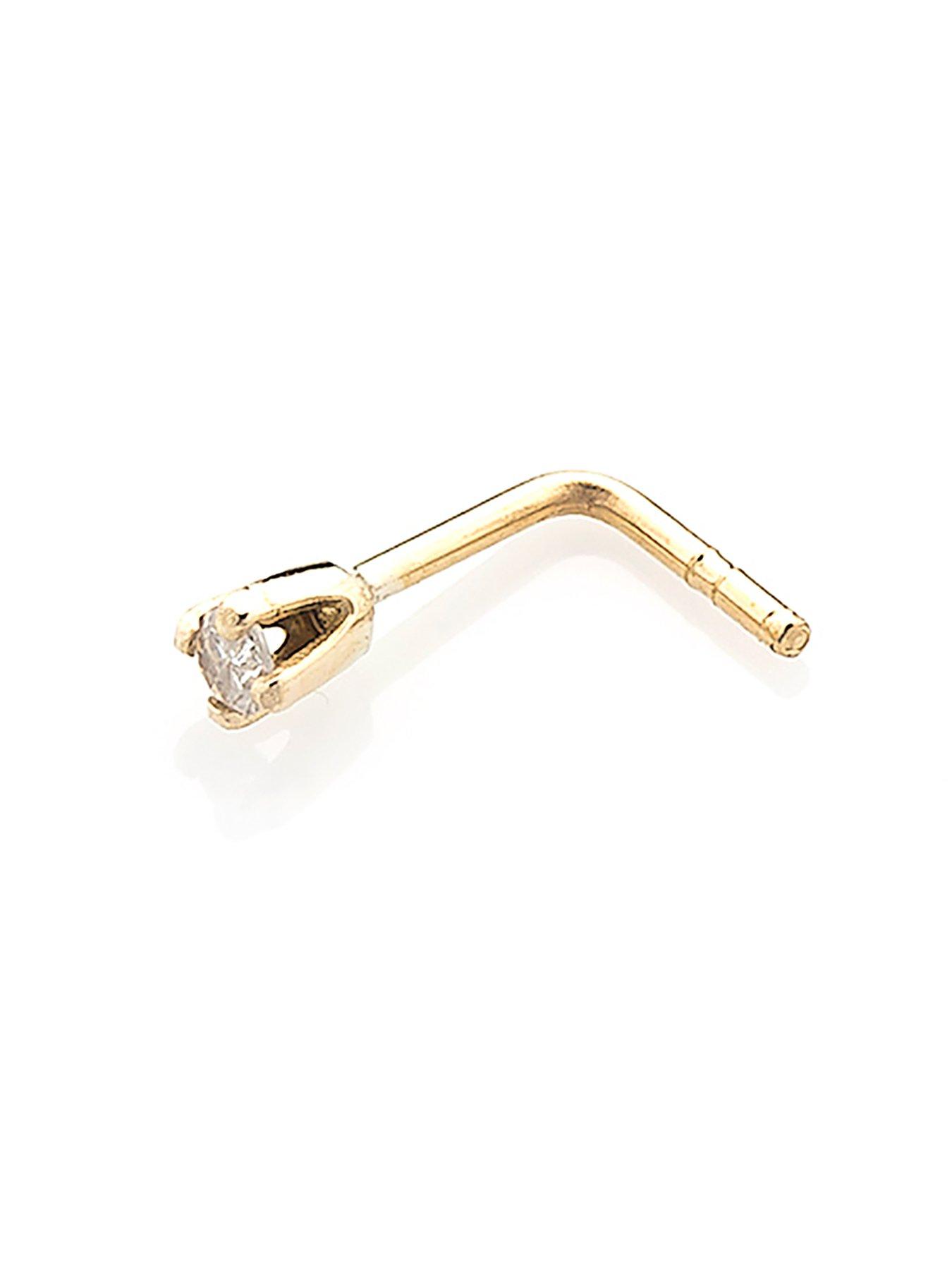 Small diamond nose on sale ring