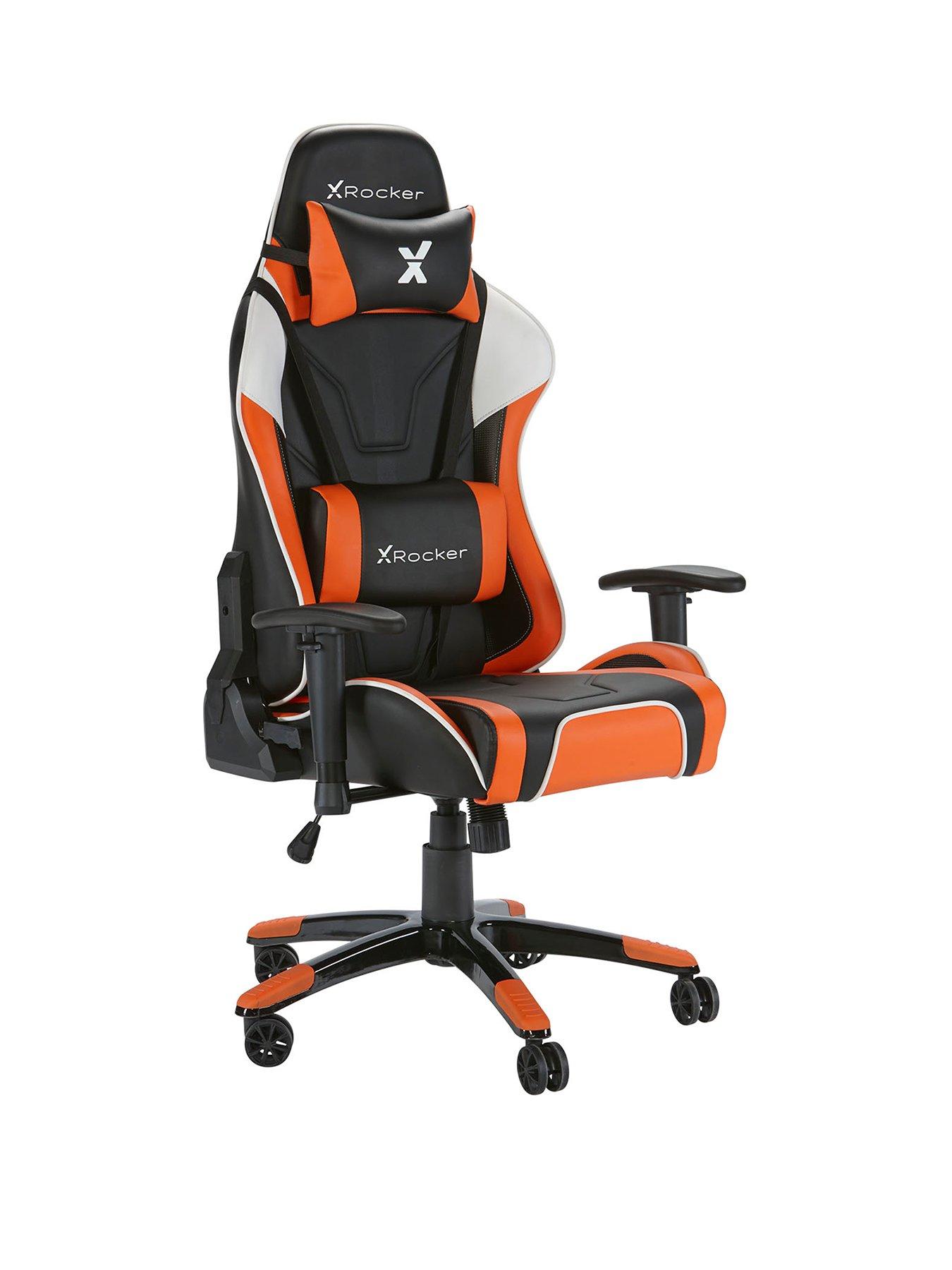 X Rocker Agility Pc Office Gaming Chair Orange Very Co Uk