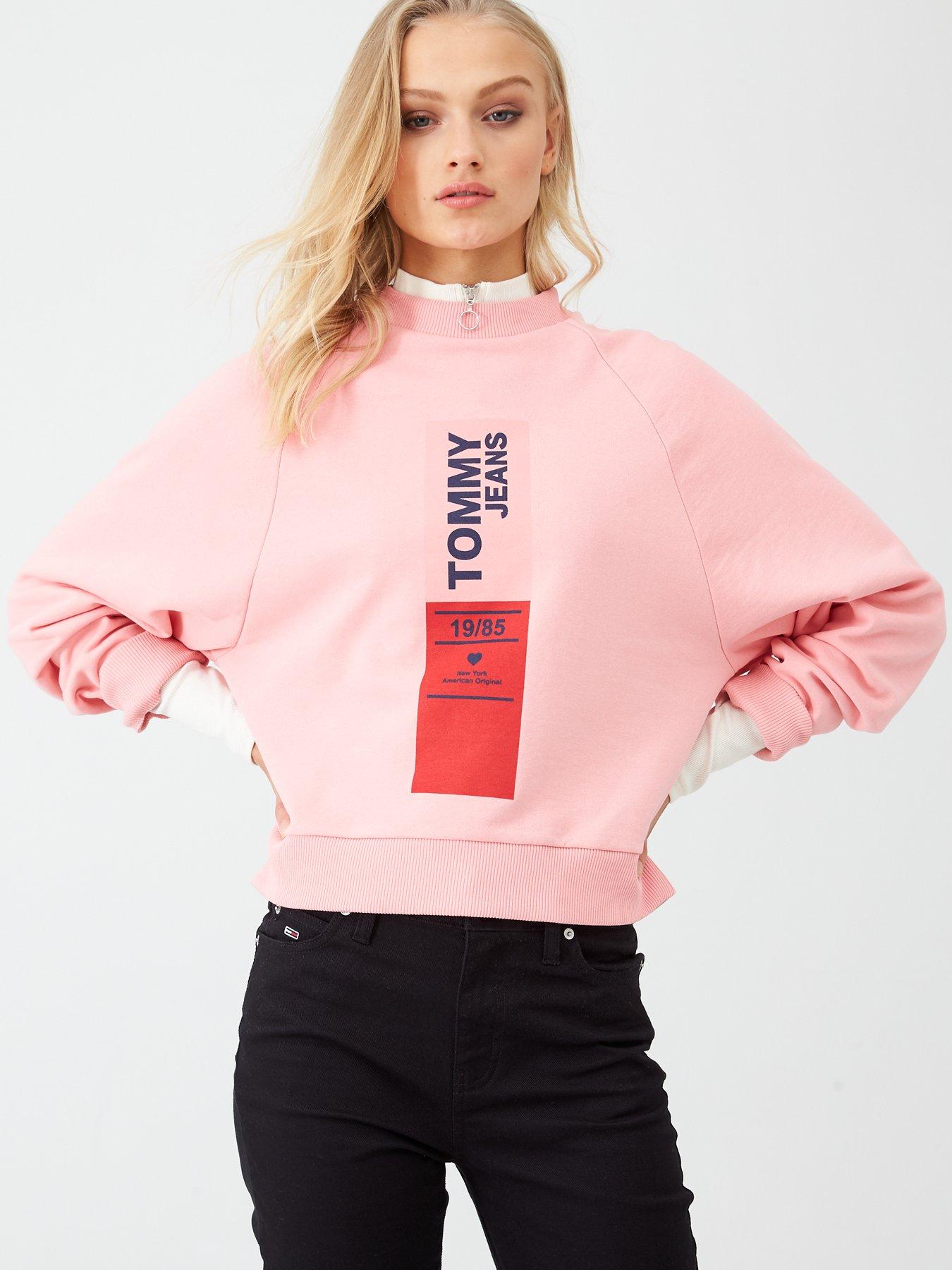 tommy jeans pink sweater