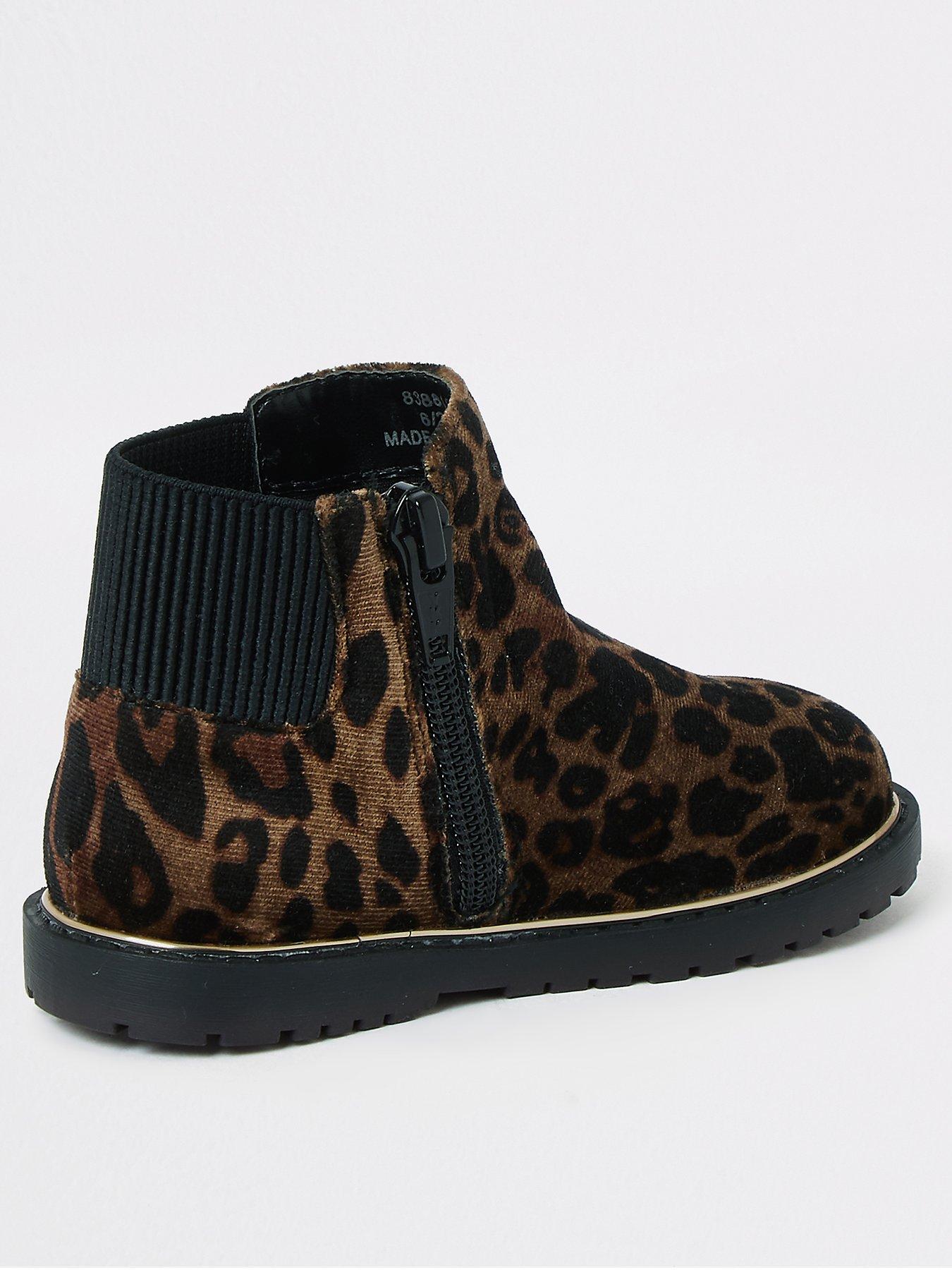 ladies leopard print boots uk