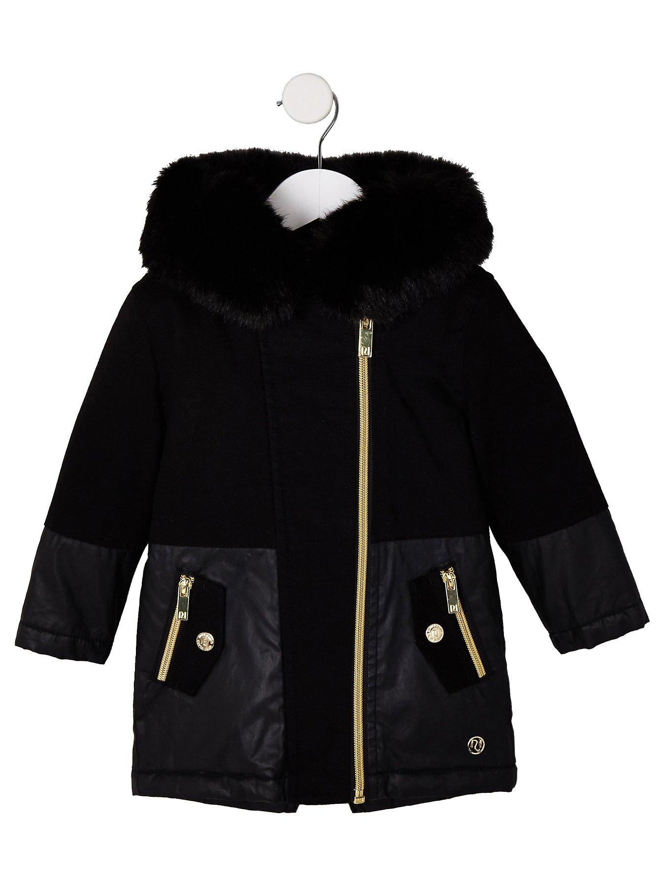 river island mini girls coats