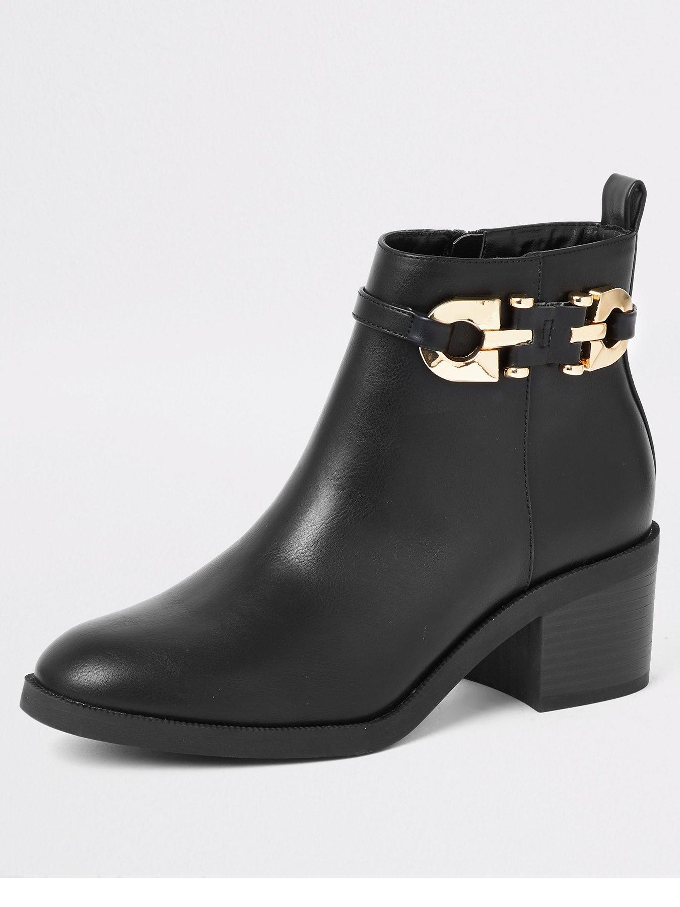 river island wide fit ankle boots