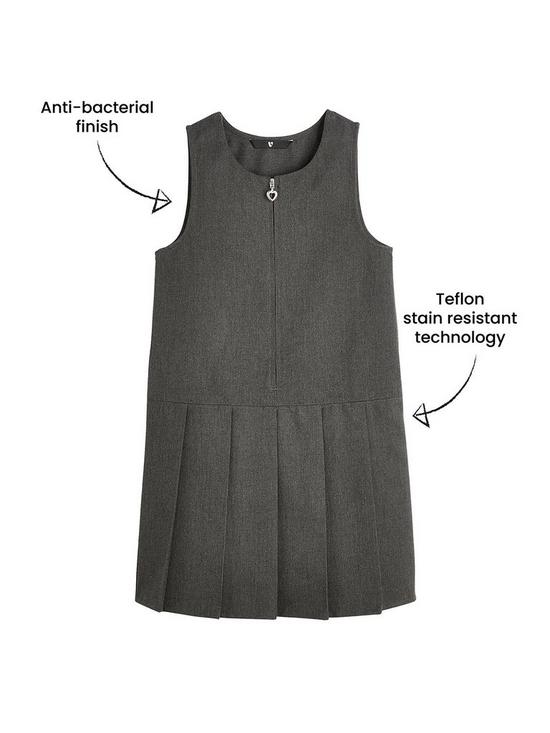 back image of v-by-very-girls-2-pack-pleat-pinaforenbspschool-dressesnbsp--grey