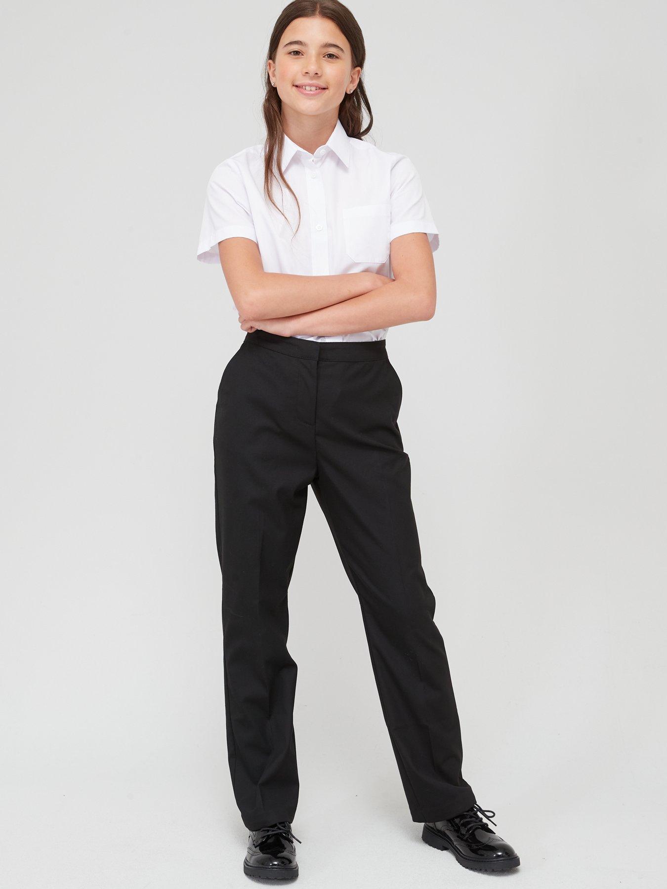 Childrens plus size school trousers best sale