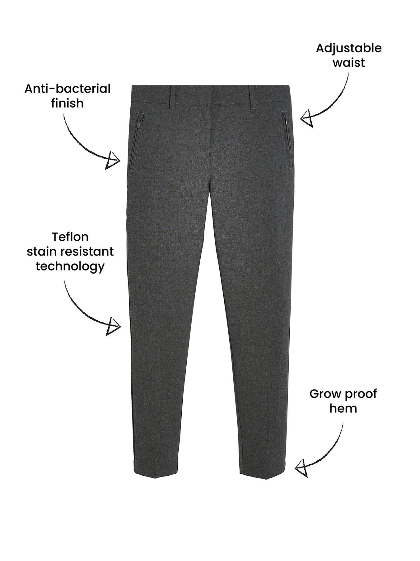 girls skinny school trousers