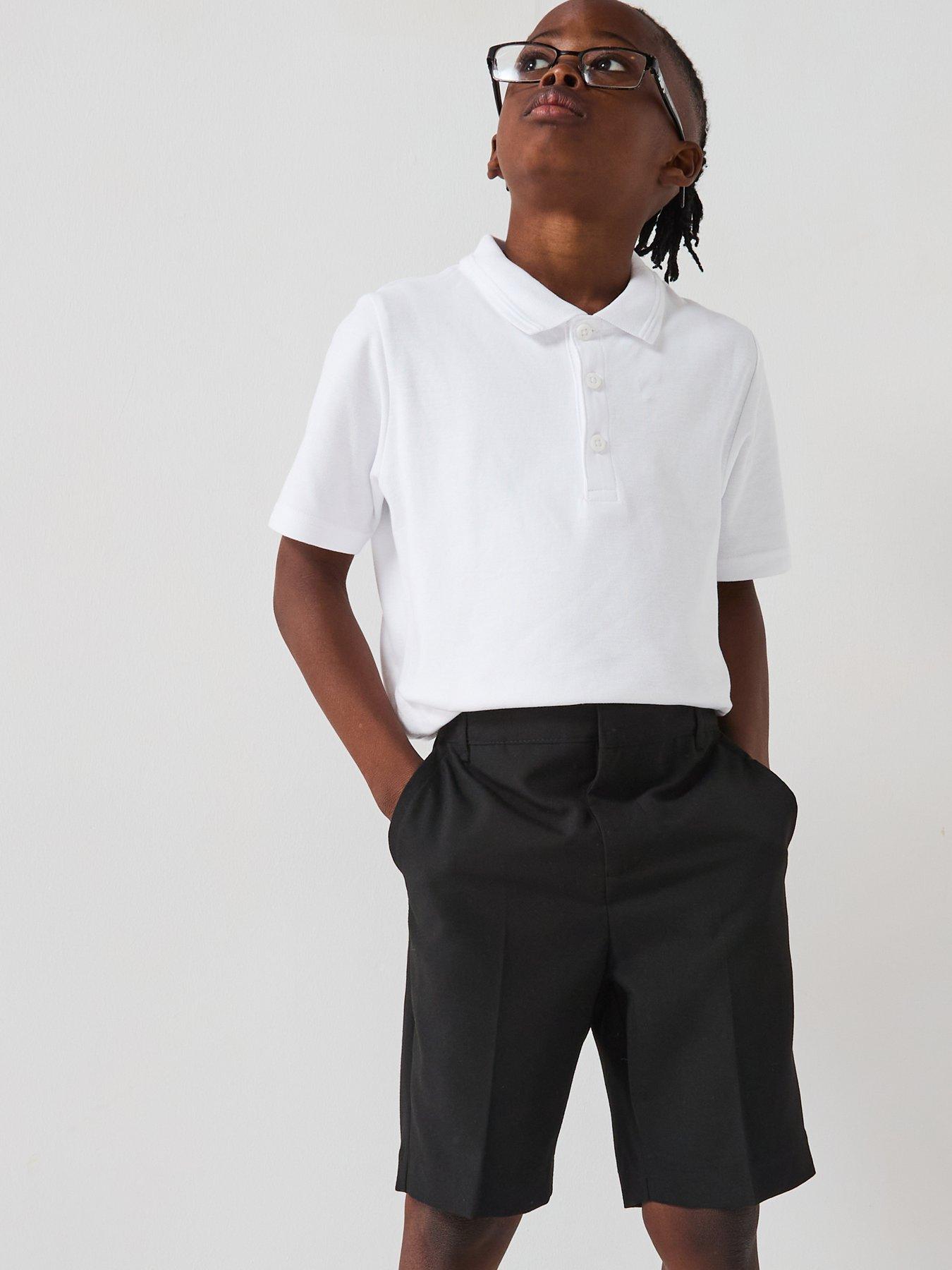 Image 1 of 6 of Everyday Boys 2 Pack&nbsp;School Shorts - Black