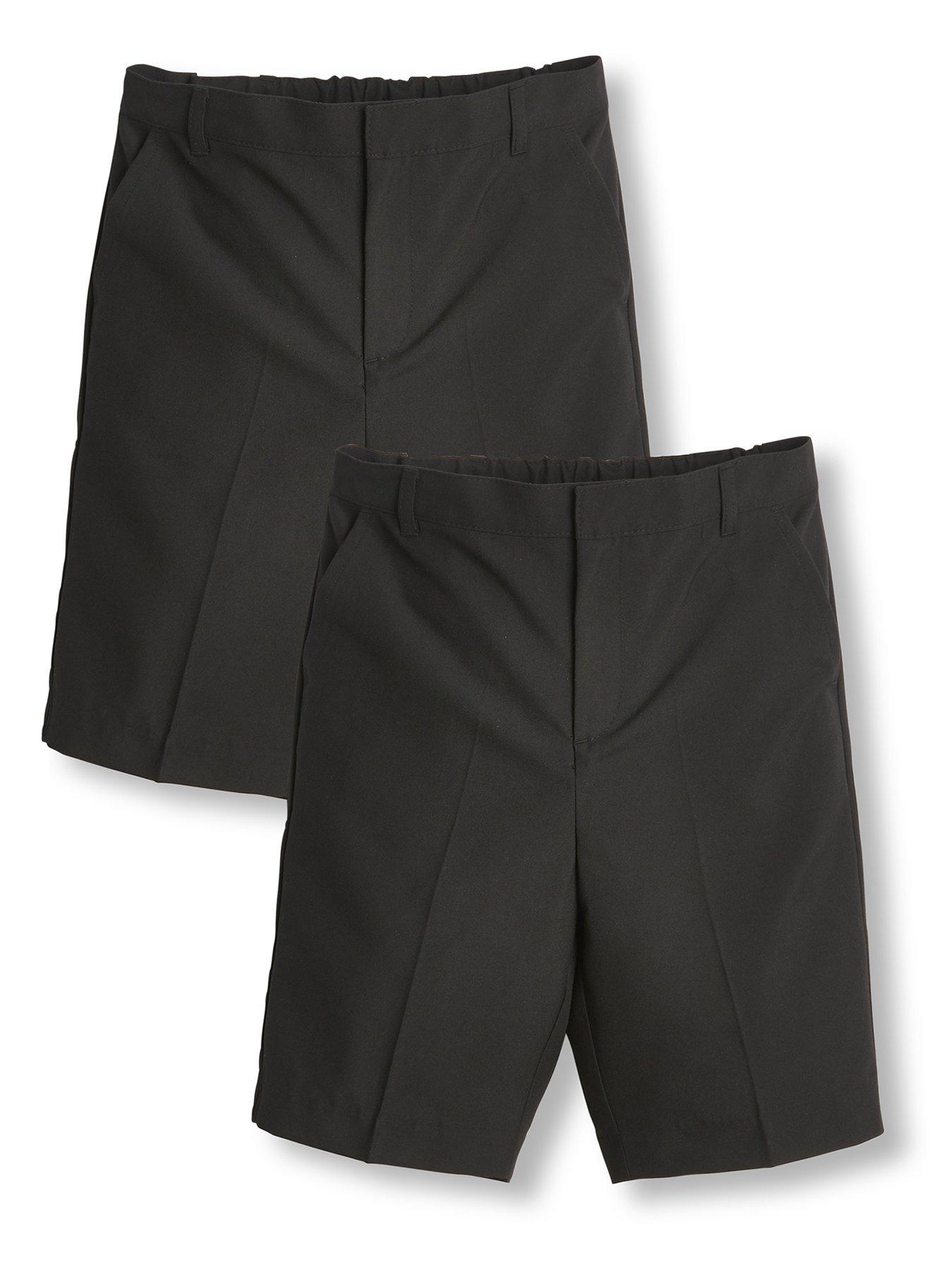 Image 2 of 6 of Everyday Boys 2 Pack&nbsp;School Shorts - Black