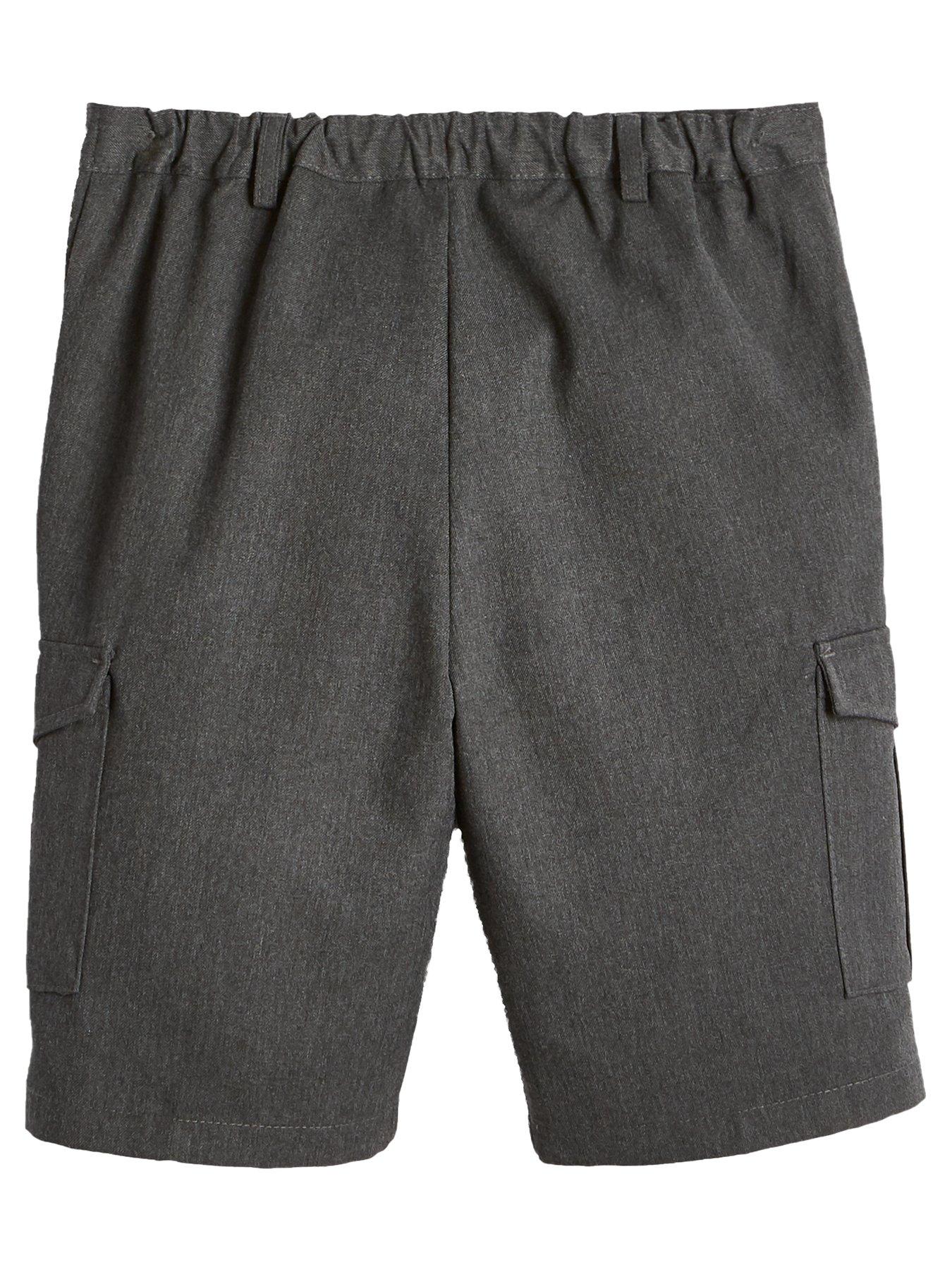 Image 3 of 6 of V by Very Boys 2 Pack Combat School Shorts - Grey