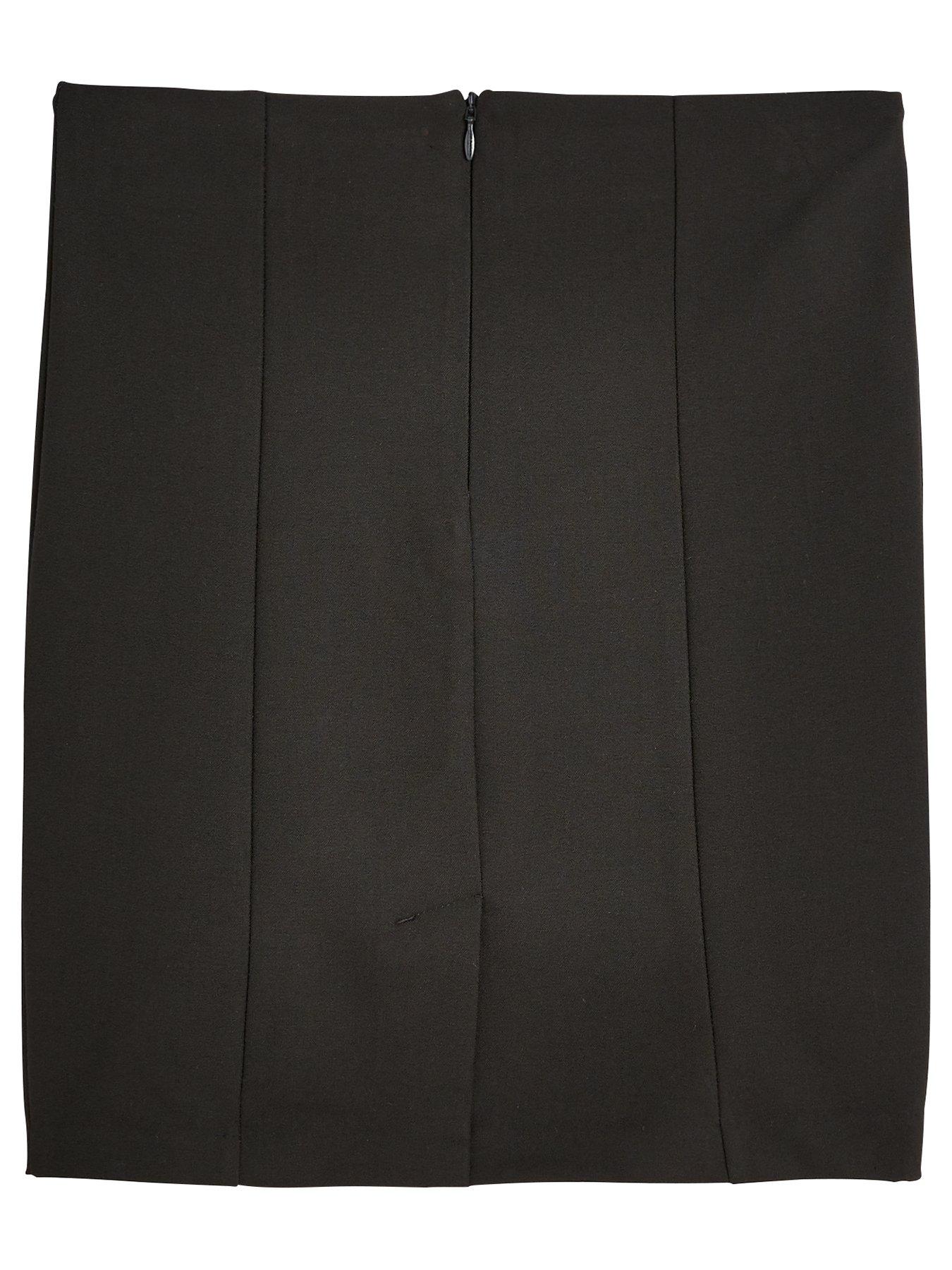 V by Very Girls 2 Pack Woven Pencil School Skirt Black very