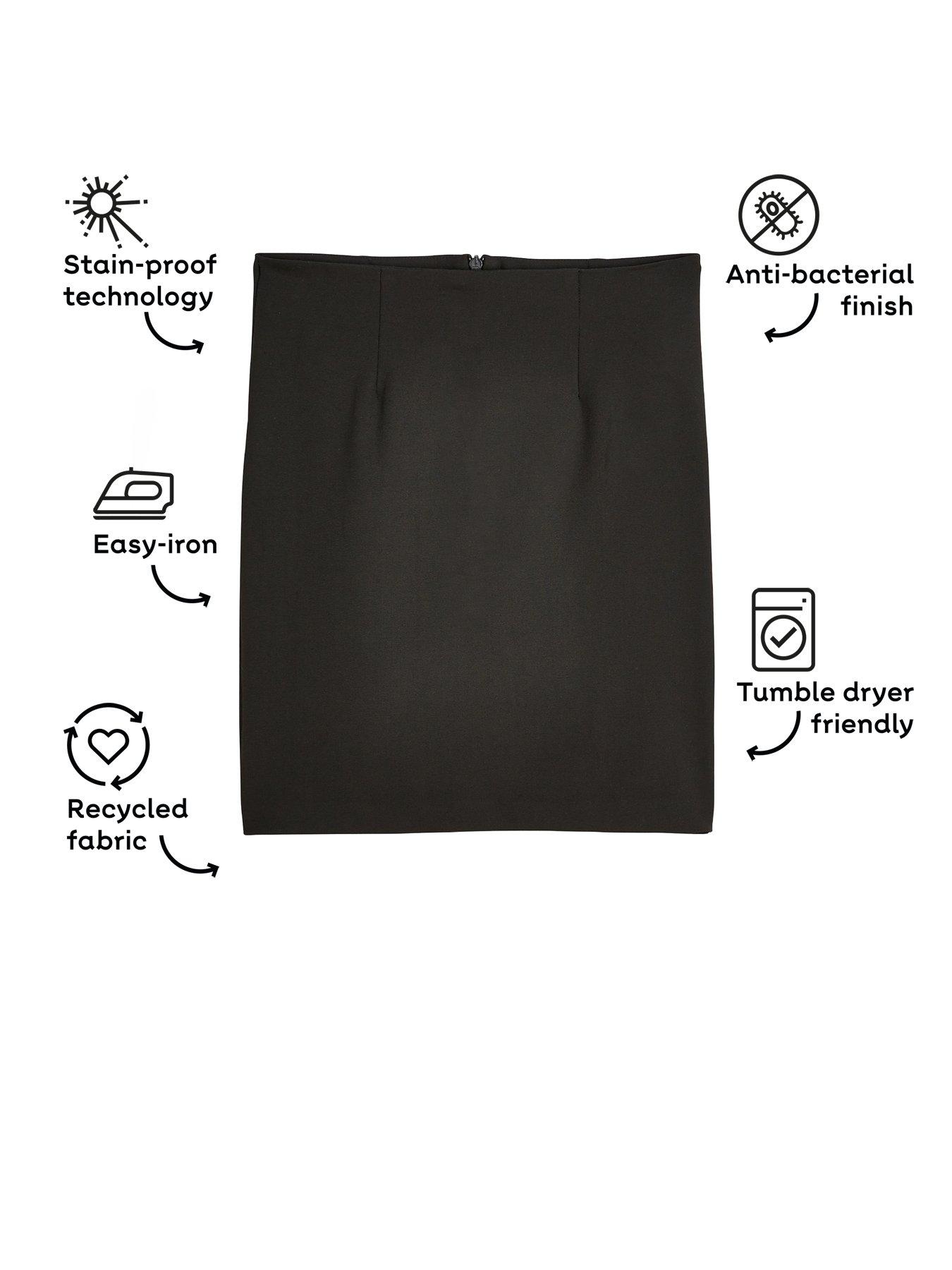 Black pencil skirt for school best sale