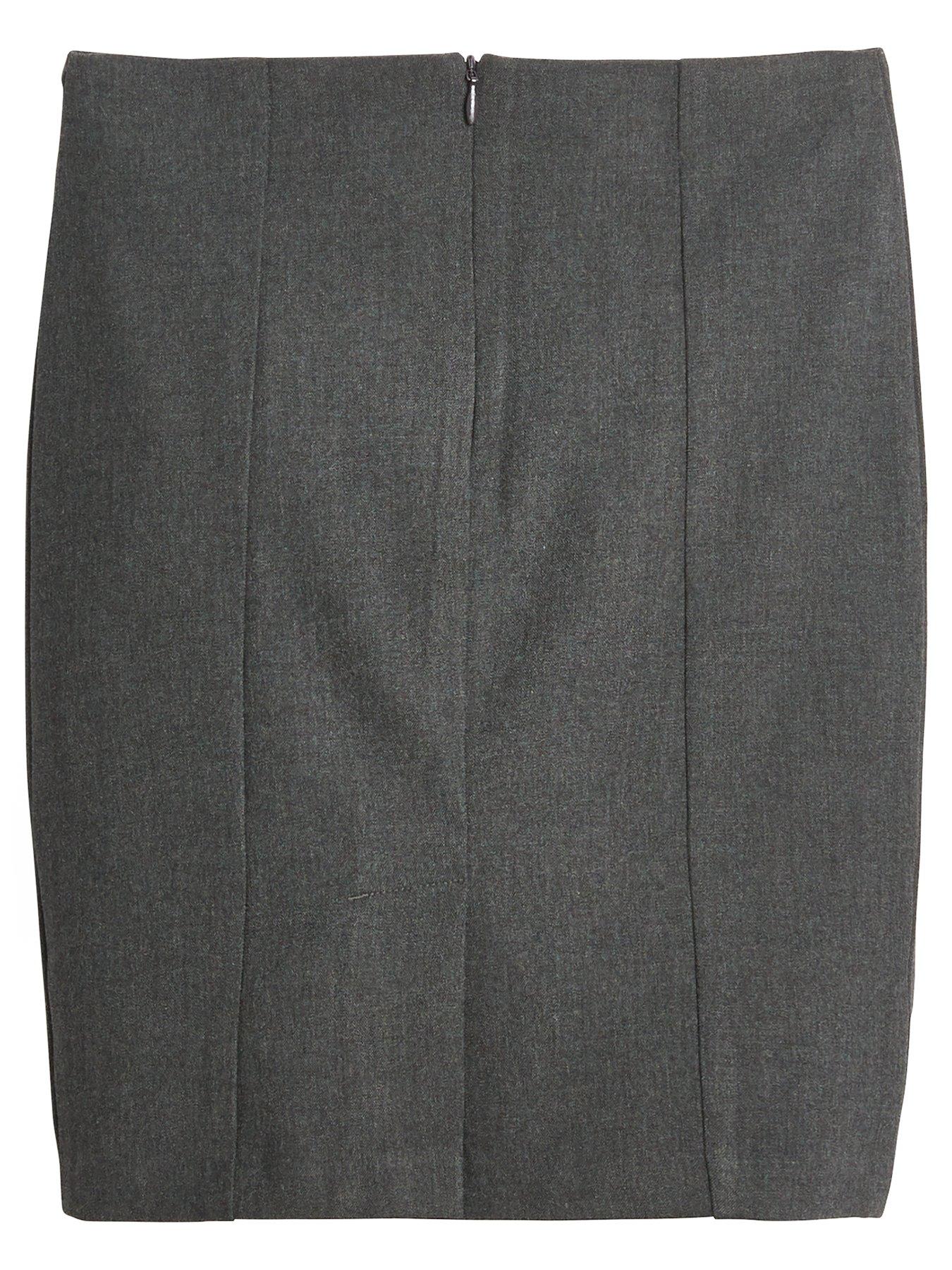 Light grey pencil skirt uk best sale
