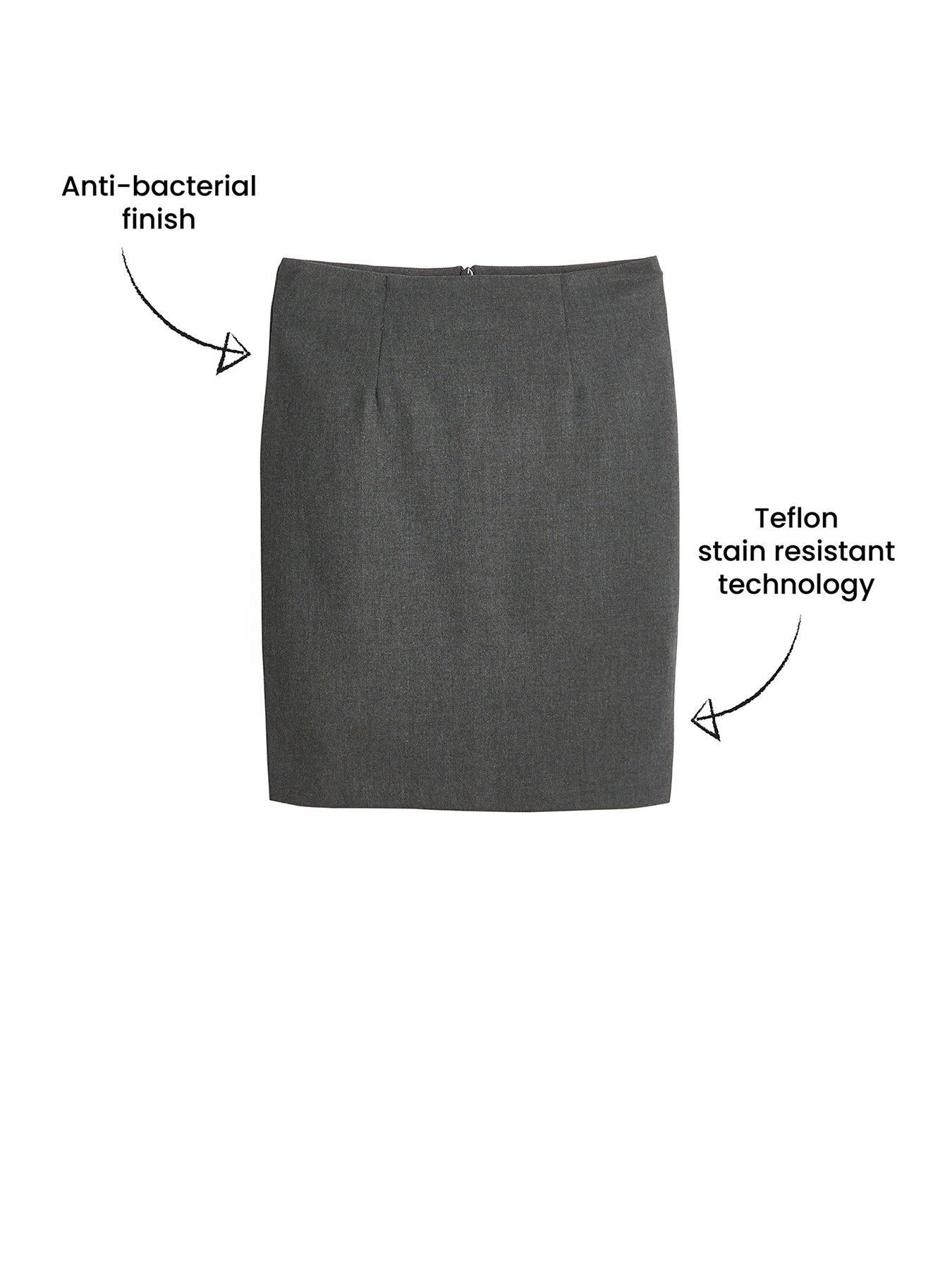 baby grey pencil skirt
