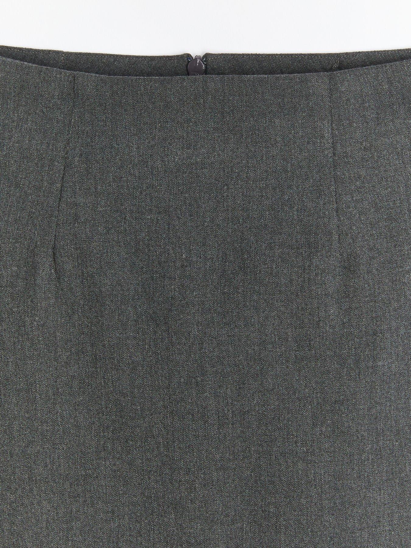 Grey jersey pencil school skirt best sale