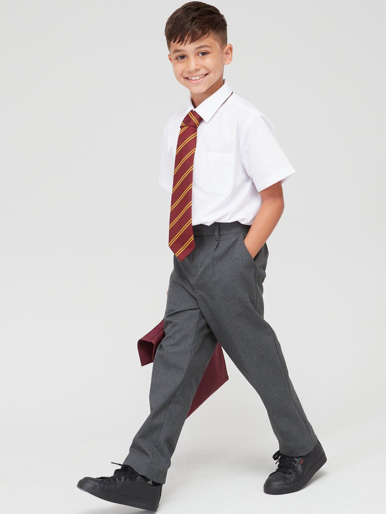 Grey Wool Flannel School Uniform Short Trousers With an Elastic Back - Etsy