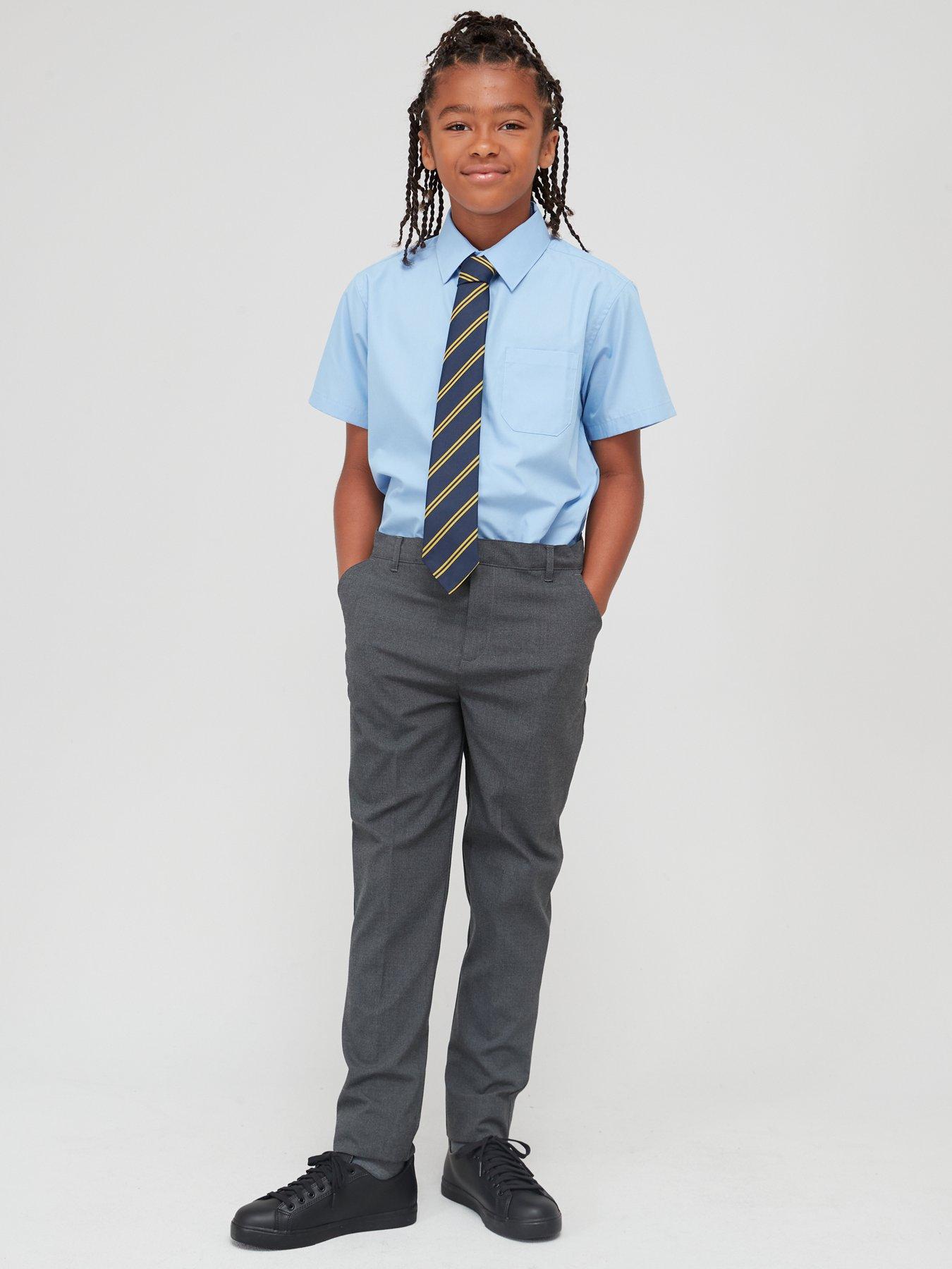 Kids Boys Girls School Uniform Suit Coat Shirt Tie Pants/Skirt Outfit 4 pcs  Set | eBay