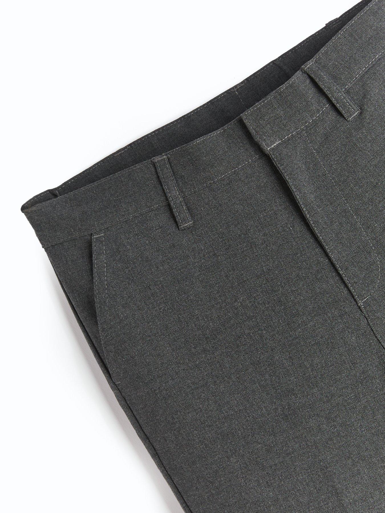 Image 5 of 6 of The Very Collection Boys 2 Pack&nbsp;Skinny Fit School Trousers - Grey
