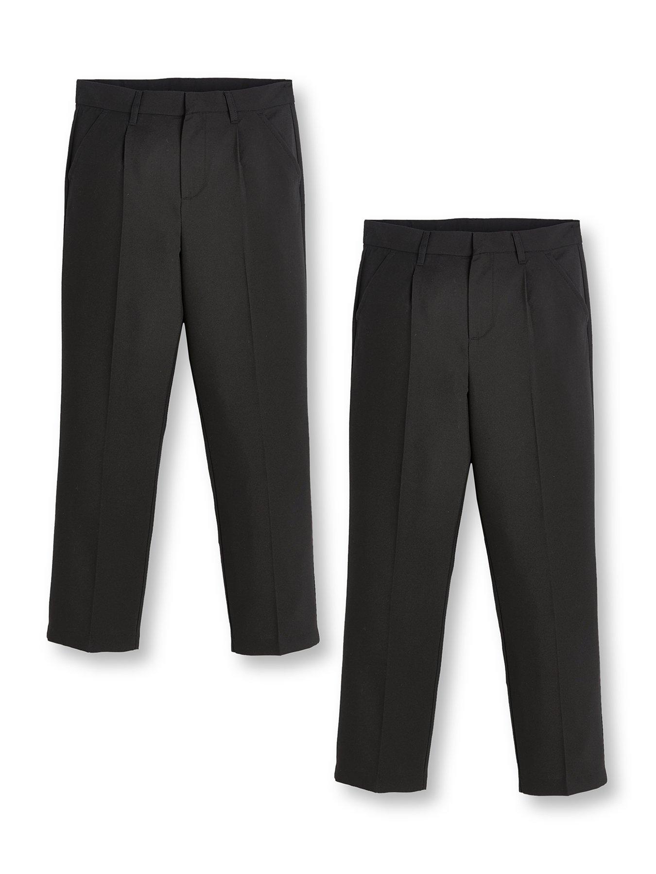 v-by-very-boysnbspregular-legnbspschool-trousers-2-pack-black