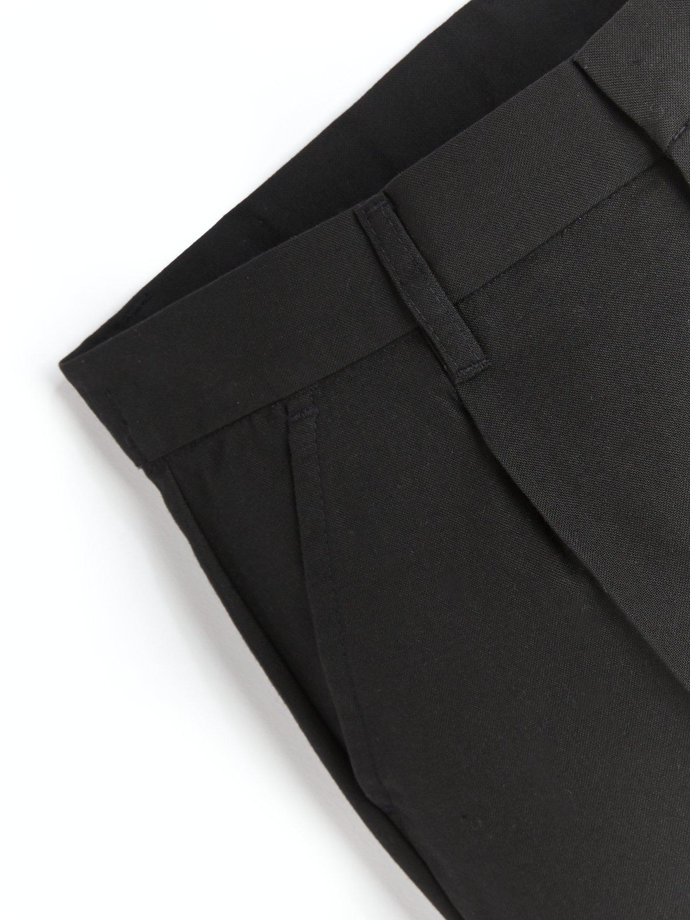 Image 4 of 5 of V by Very Boys 2 Pack Regular Leg School Trousers - Black