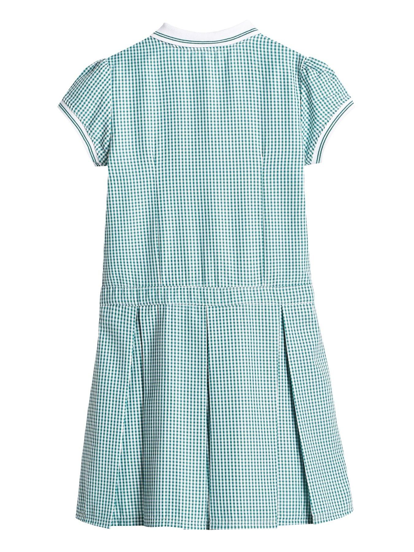 Image 2 of 5 of V by Very Girls Rib Collar Gingham&nbsp;Dress