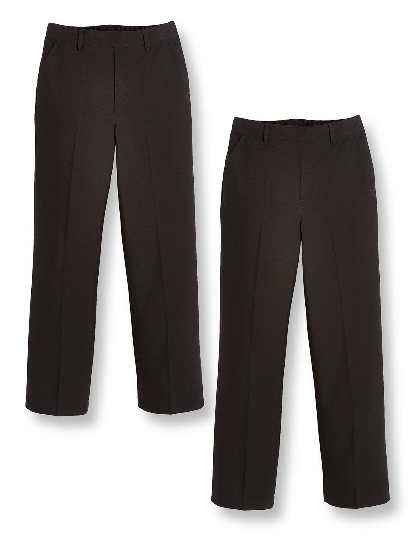 Boys super skinny hot sale black school trousers