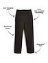  image of v-by-very-boys-2-packnbsppull-on-school-trousers-black