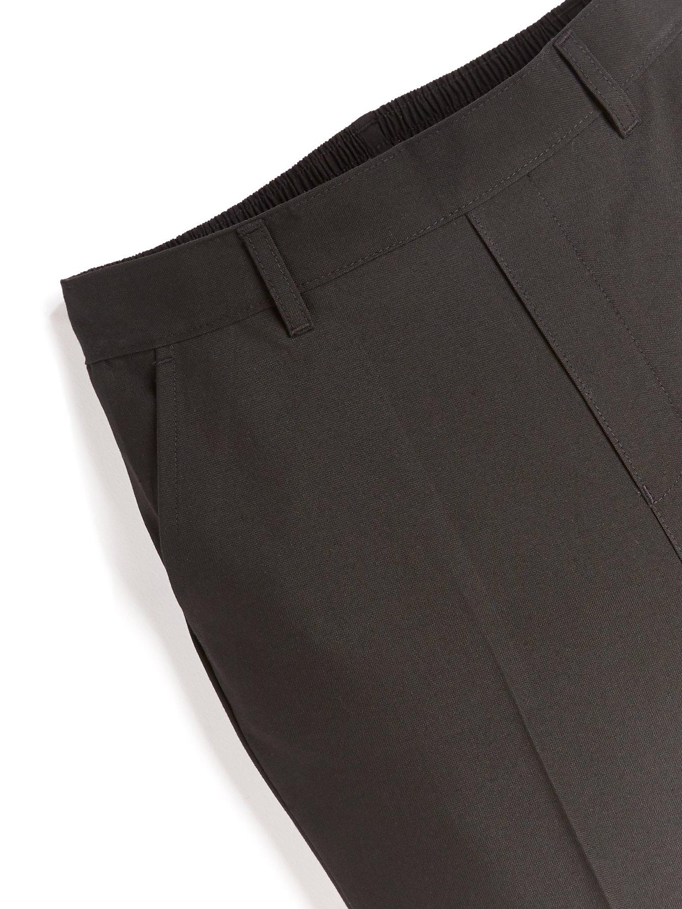 Image 5 of 6 of Everyday Boys 2 Pack&nbsp;Pull On School Trousers - Black