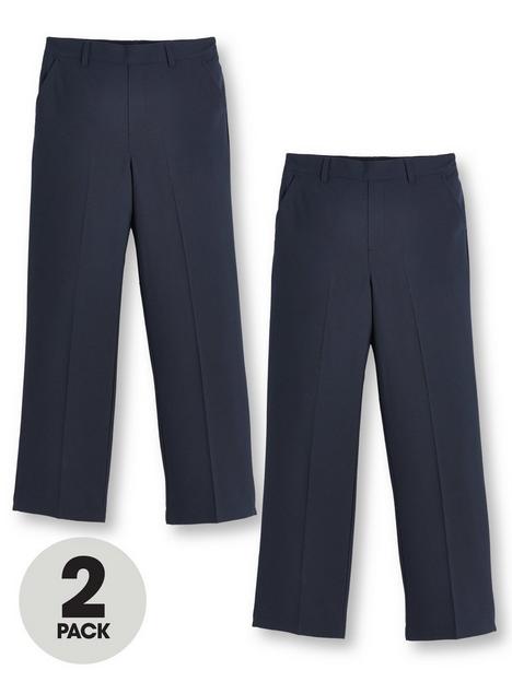 v-by-very-boys-2-packnbsppull-on-school-trousers-navy