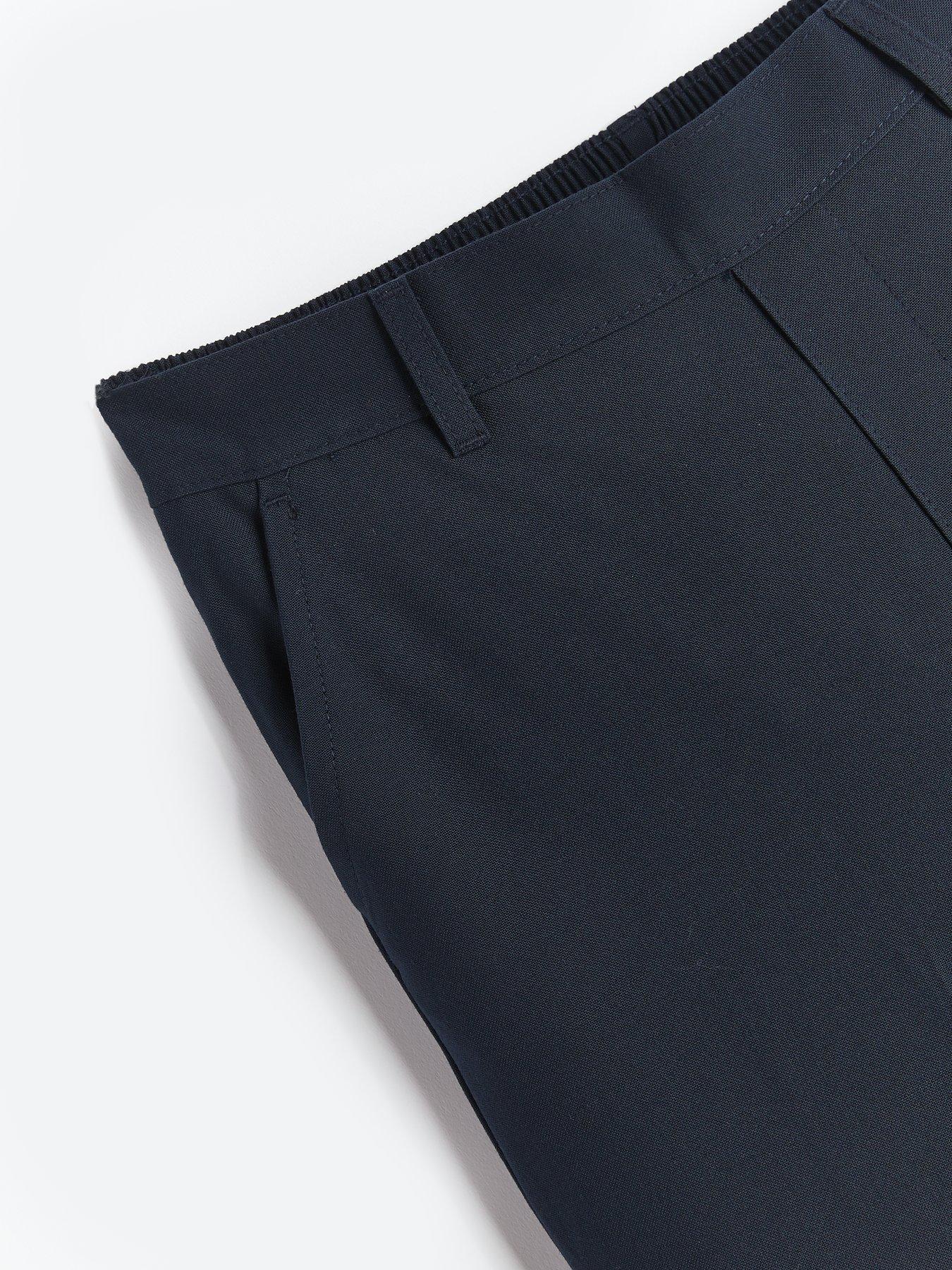 Image 5 of 6 of The Very Collection Boys 2 Pack&nbsp;Pull On School Trousers - Navy