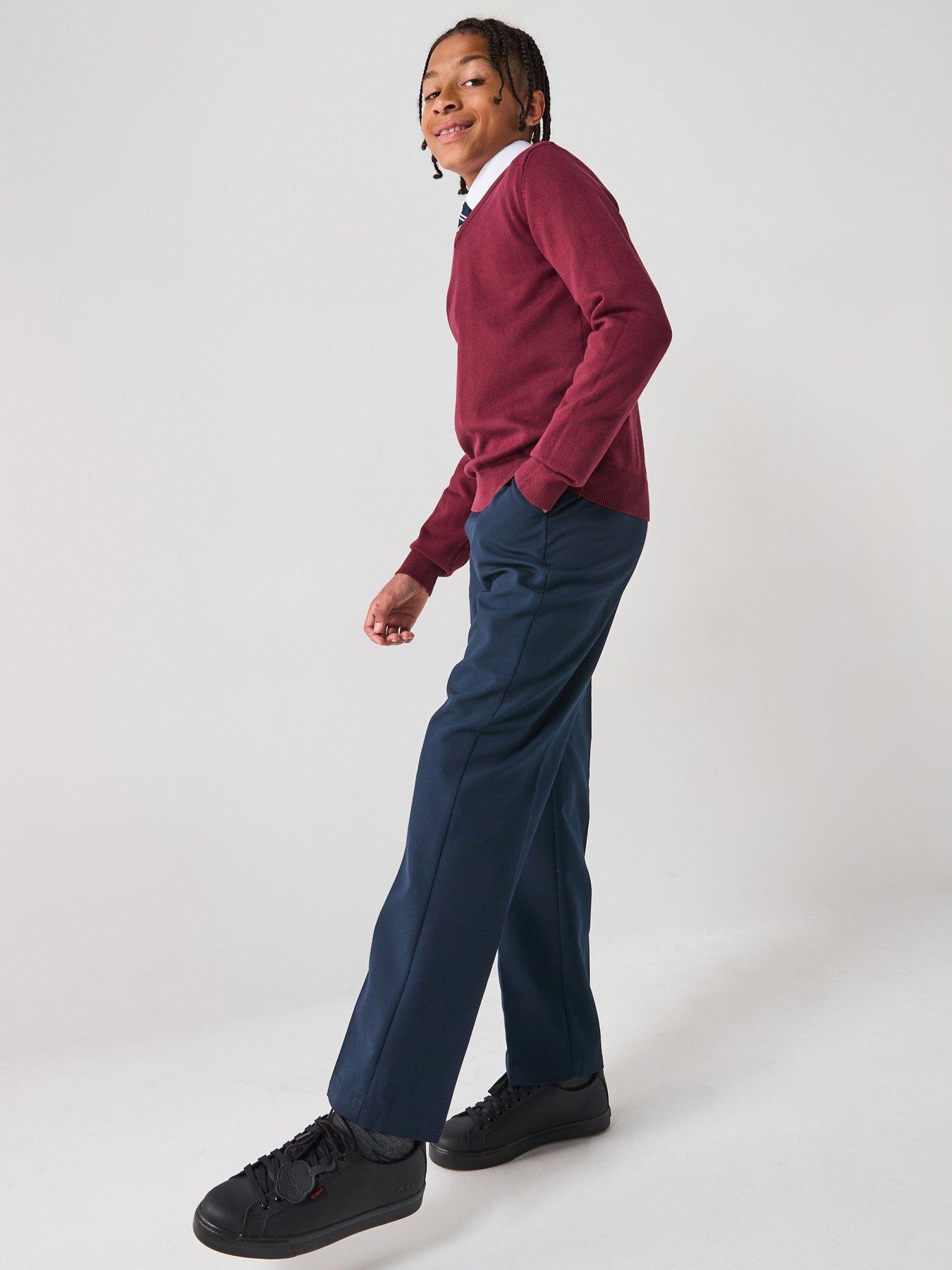 Image 6 of 6 of The Very Collection Boys 2 Pack&nbsp;Pull On School Trousers - Navy