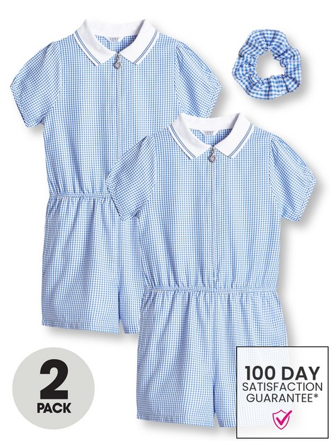 v-by-very-girls-2-pack-gingham-school-playsuit-blue