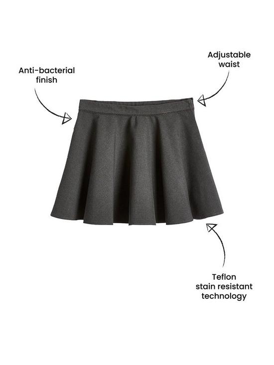 back image of v-by-very-girls-2-pack-woven-skater-school-skirts-grey