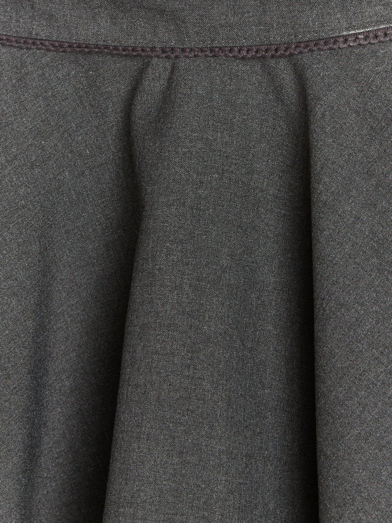 Image 4 of 5 of Everyday Girls 2 Pack Woven Skater School Skirts - Grey