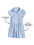  image of v-by-very-girls-2-pack-drop-waist-gingham-water-repellentnbspschool-summer-dress-blue