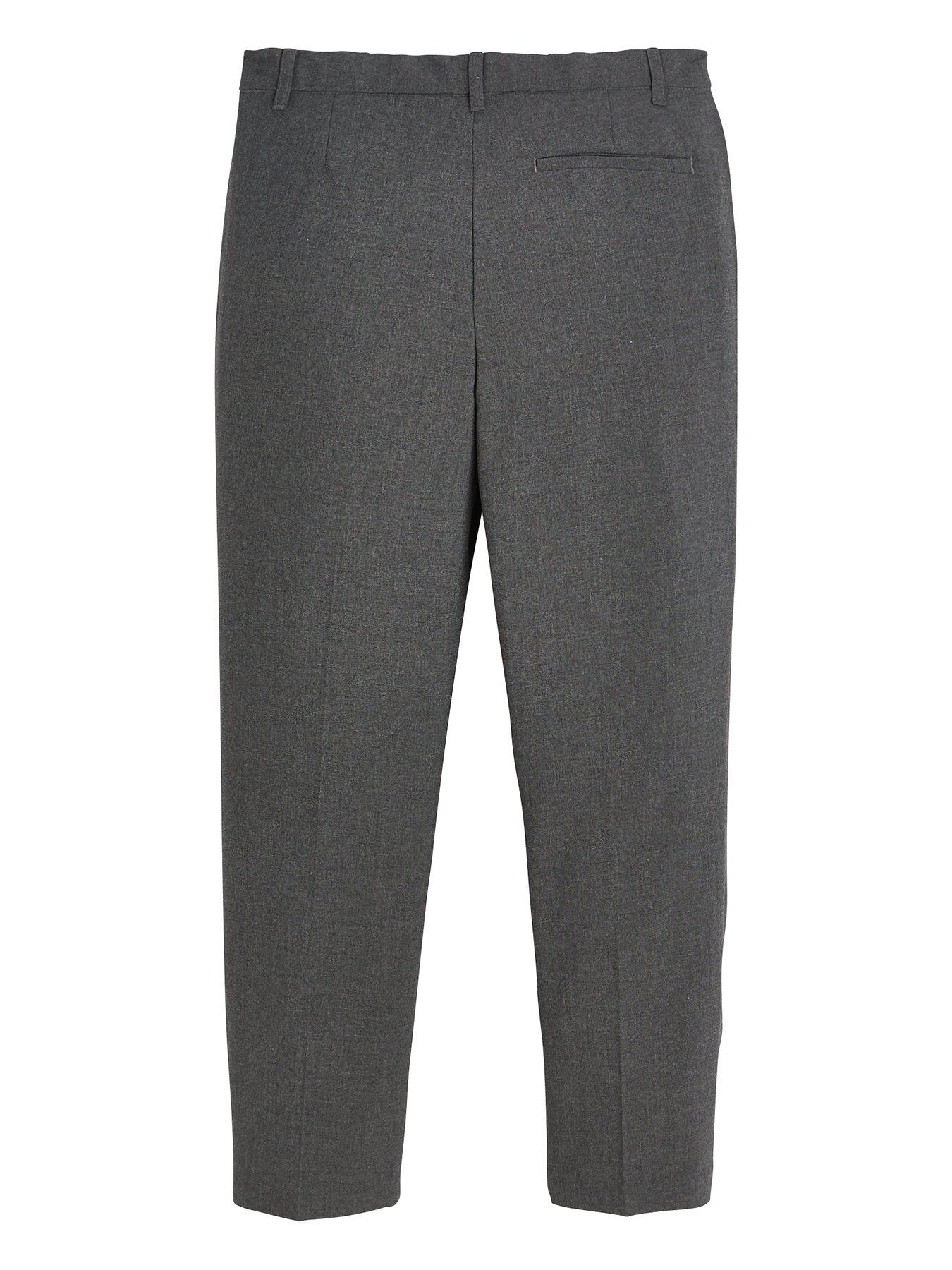 Image 3 of 6 of The Very Collection Boys 2 Pack Plus Size Regular Leg School Trousers - Grey
