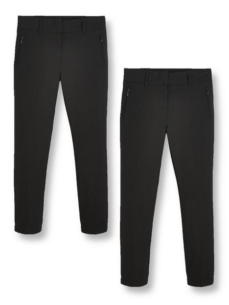 v-by-very-girls-2-pack-skinny-fitnbspschool-trousers-black