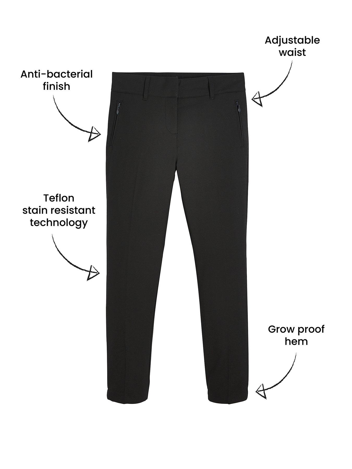 girls skinny black trousers