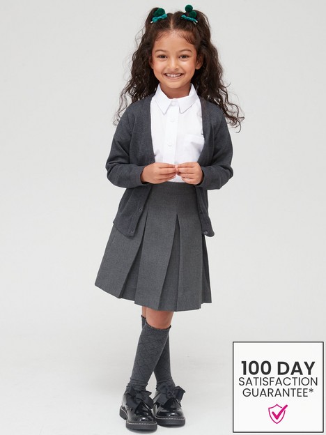 everyday-girls-2-pack-classic-pleated-school-skirts-grey