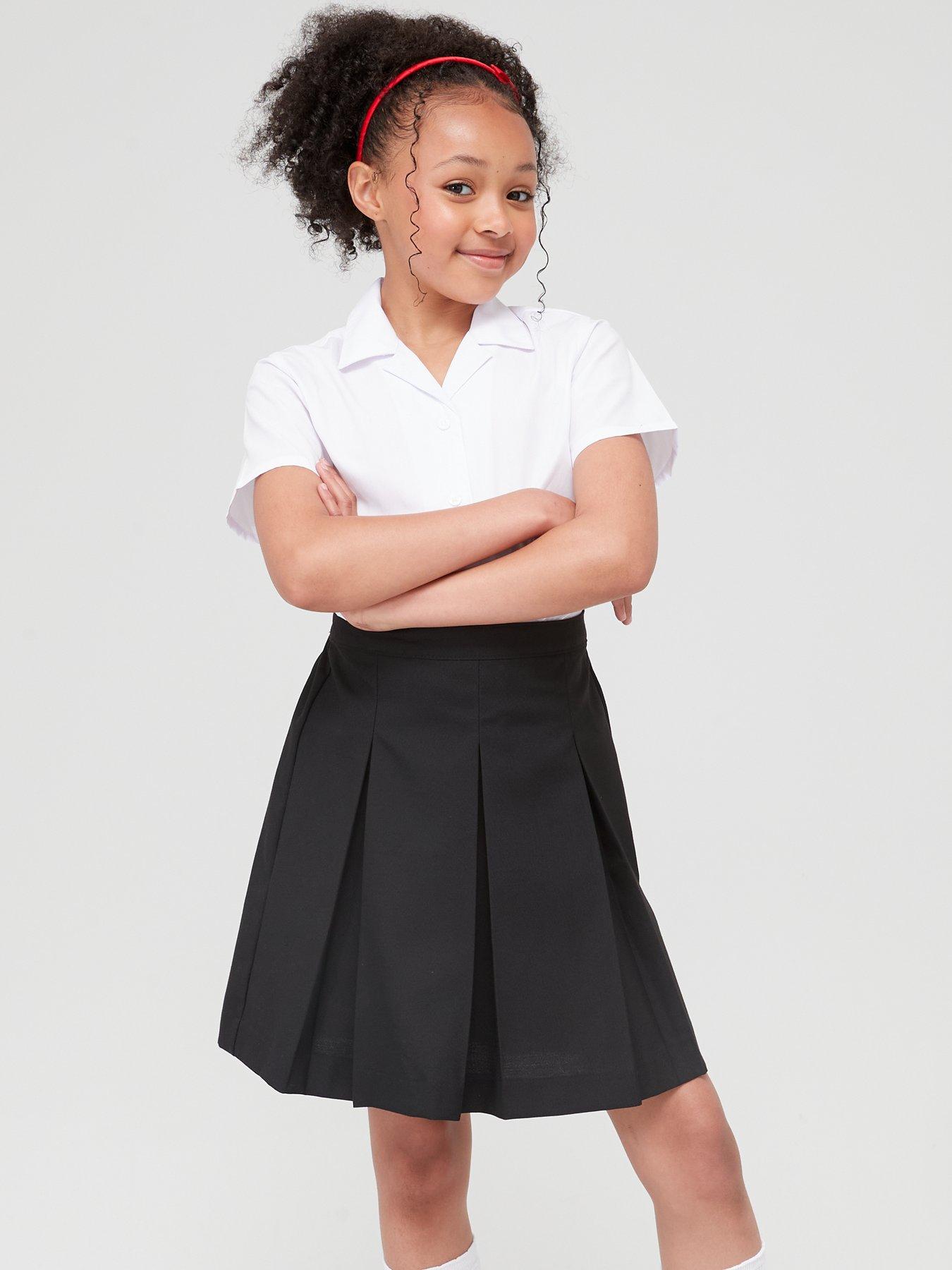 Buy Black Permanent Pleat Skirt 14 years, School skirts