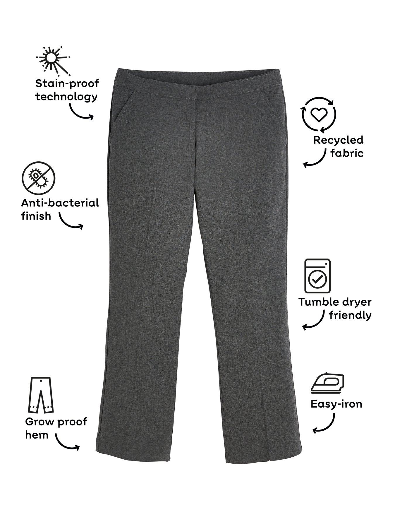 Buy INSPIRE Pack of 2 Formal Trousers for Men (Black & Grey) (28) at