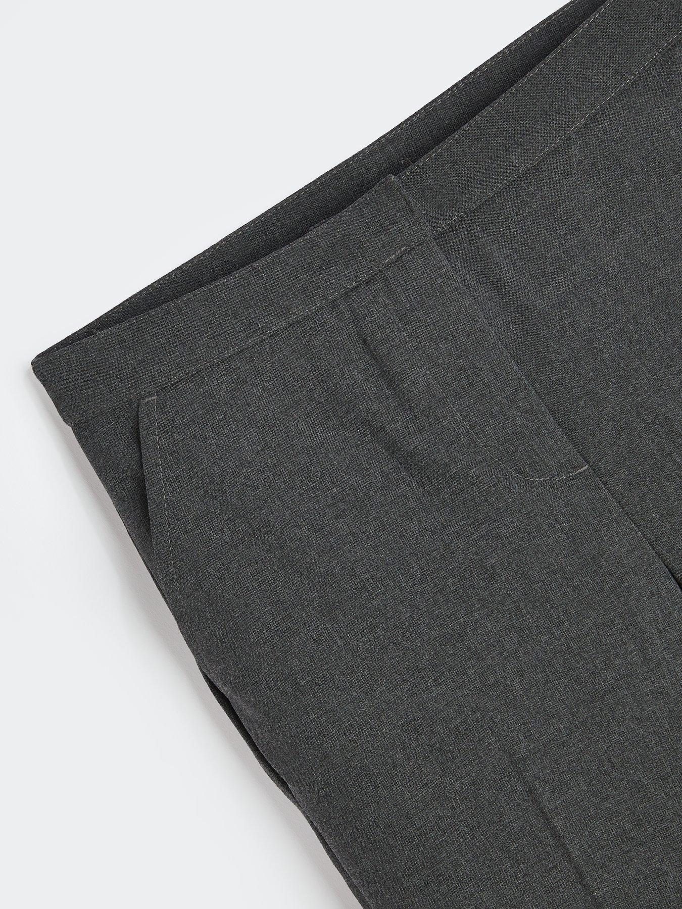 Image 4 of 5 of V by Very Girls 2 Pack Woven School Trouser Regular Fit - Grey