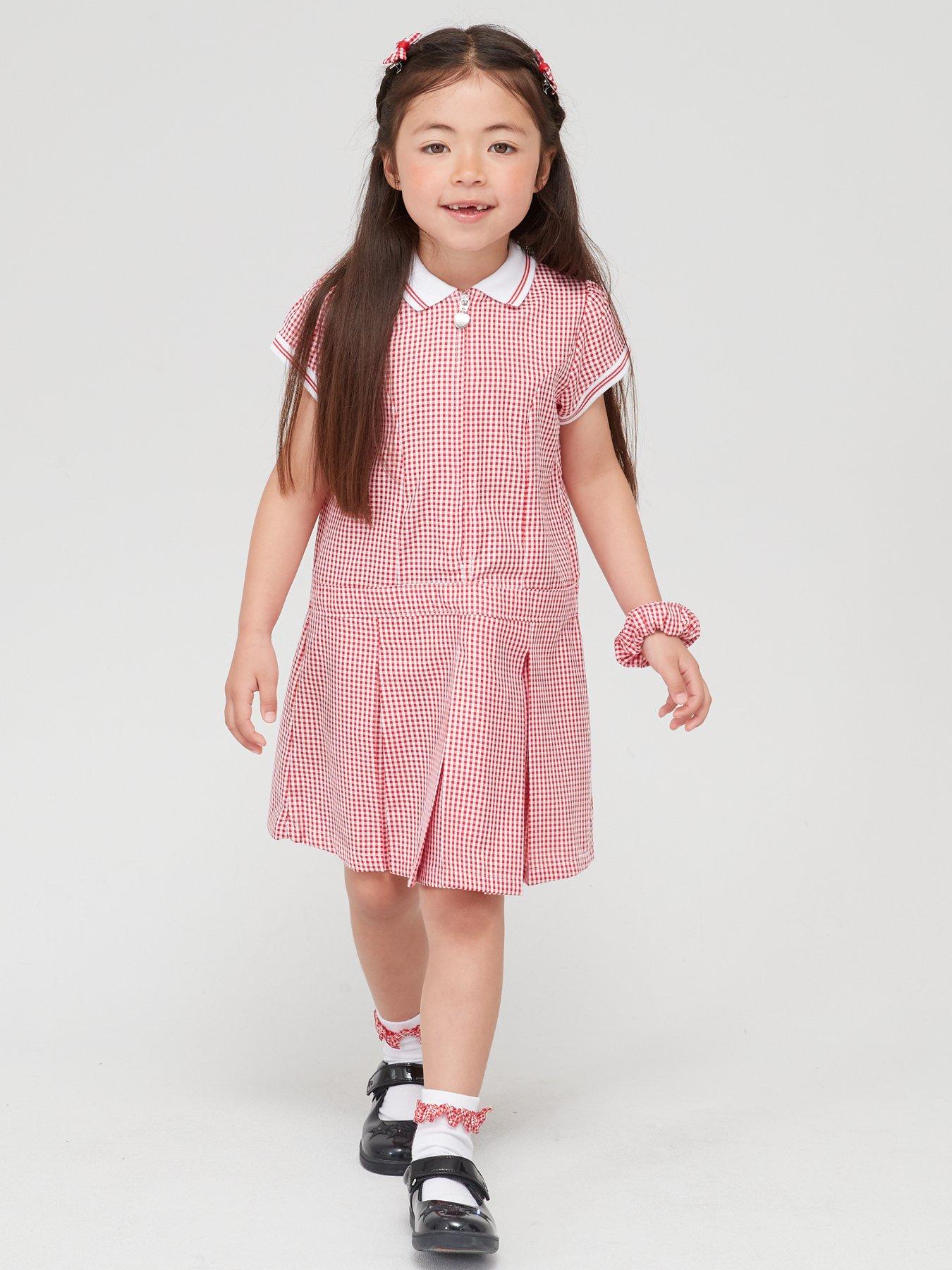 School summer cheap dress red