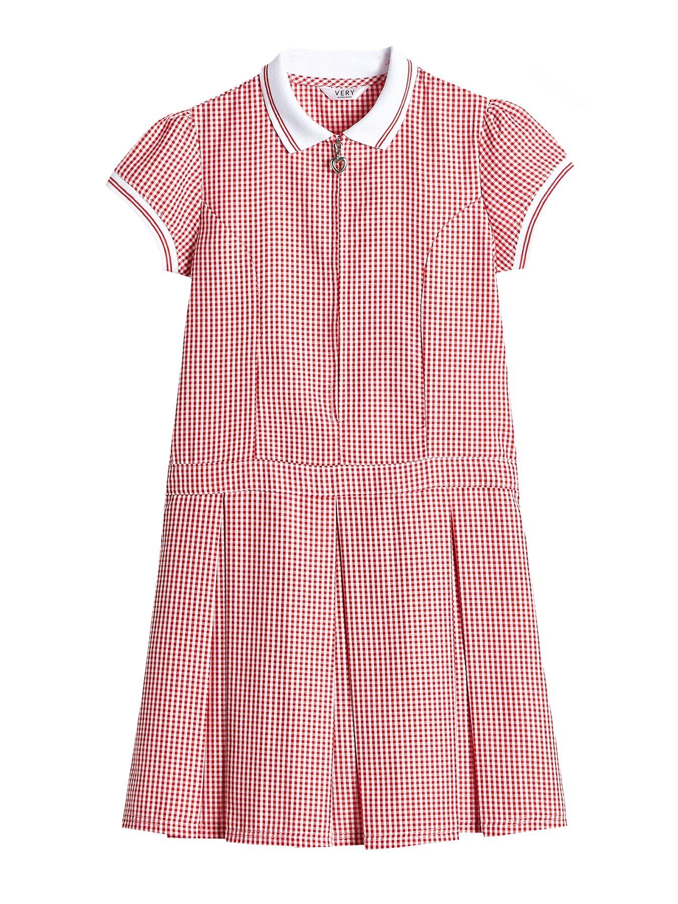Red gingham summer dress store